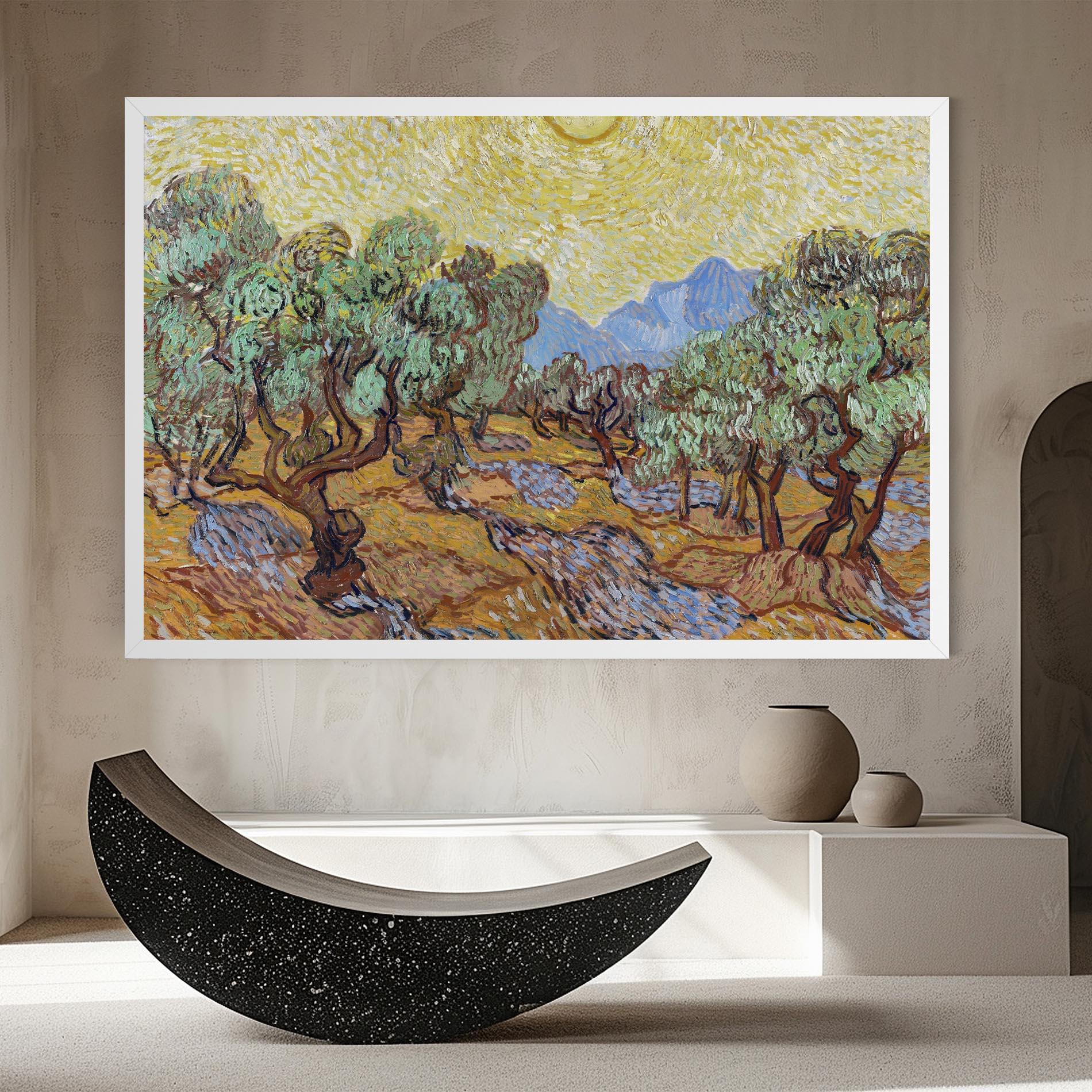 Vászonkép Gogh Olive Trees mockup 8