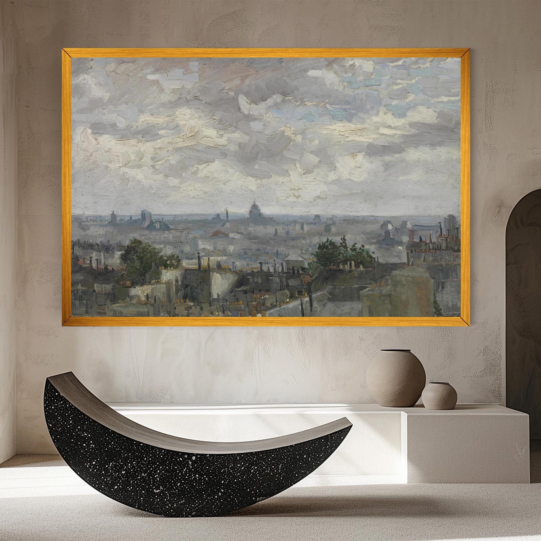 Vászonkép Gezicht Op Paris mockup 8