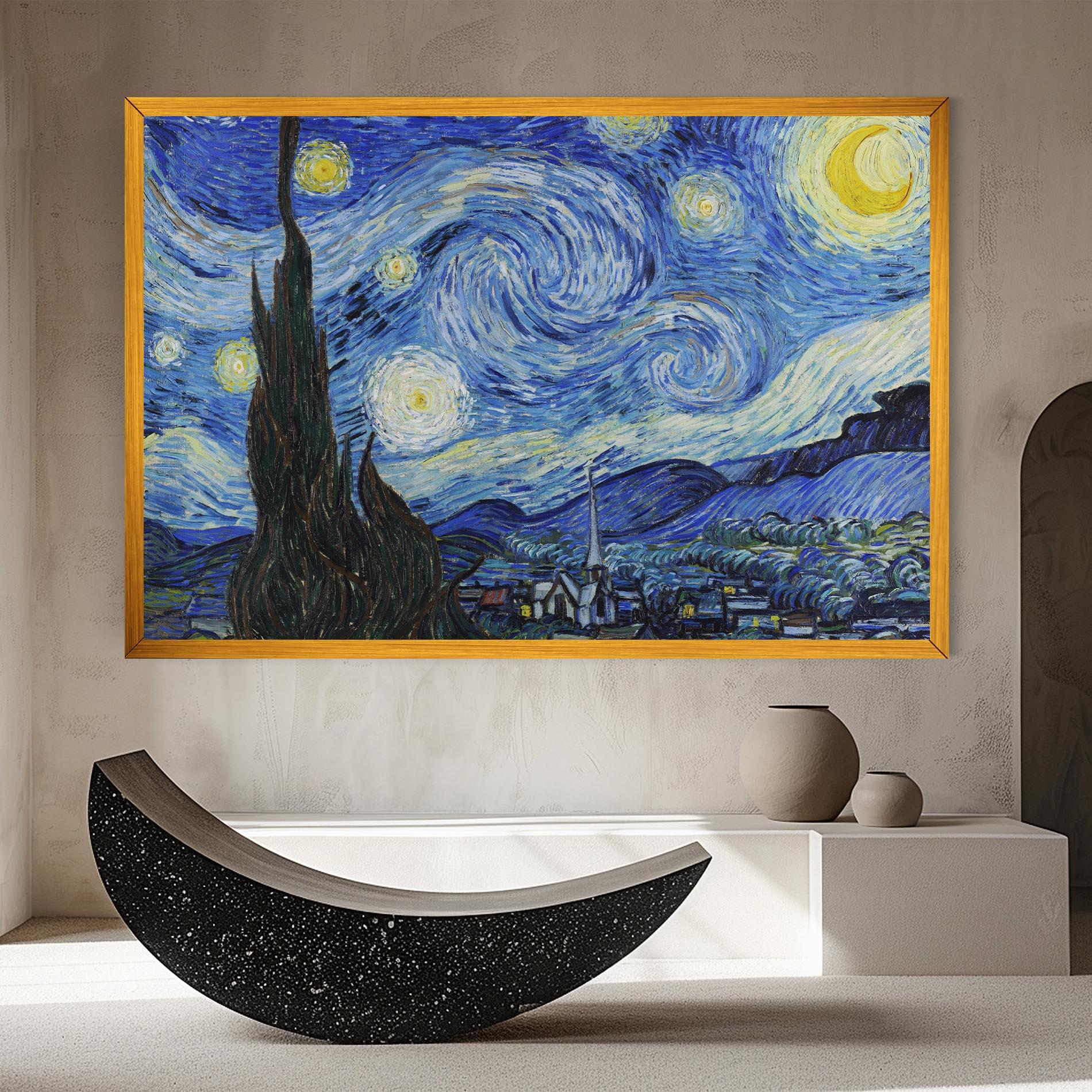 Vászonkép The Starry Night mockup 8