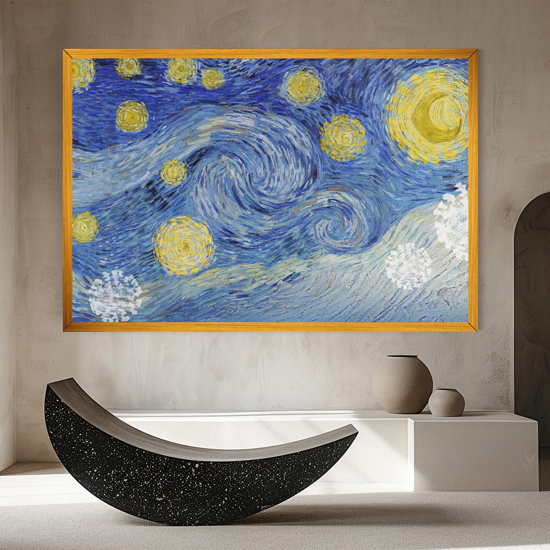 Van Gogh Starry Night mockup 8