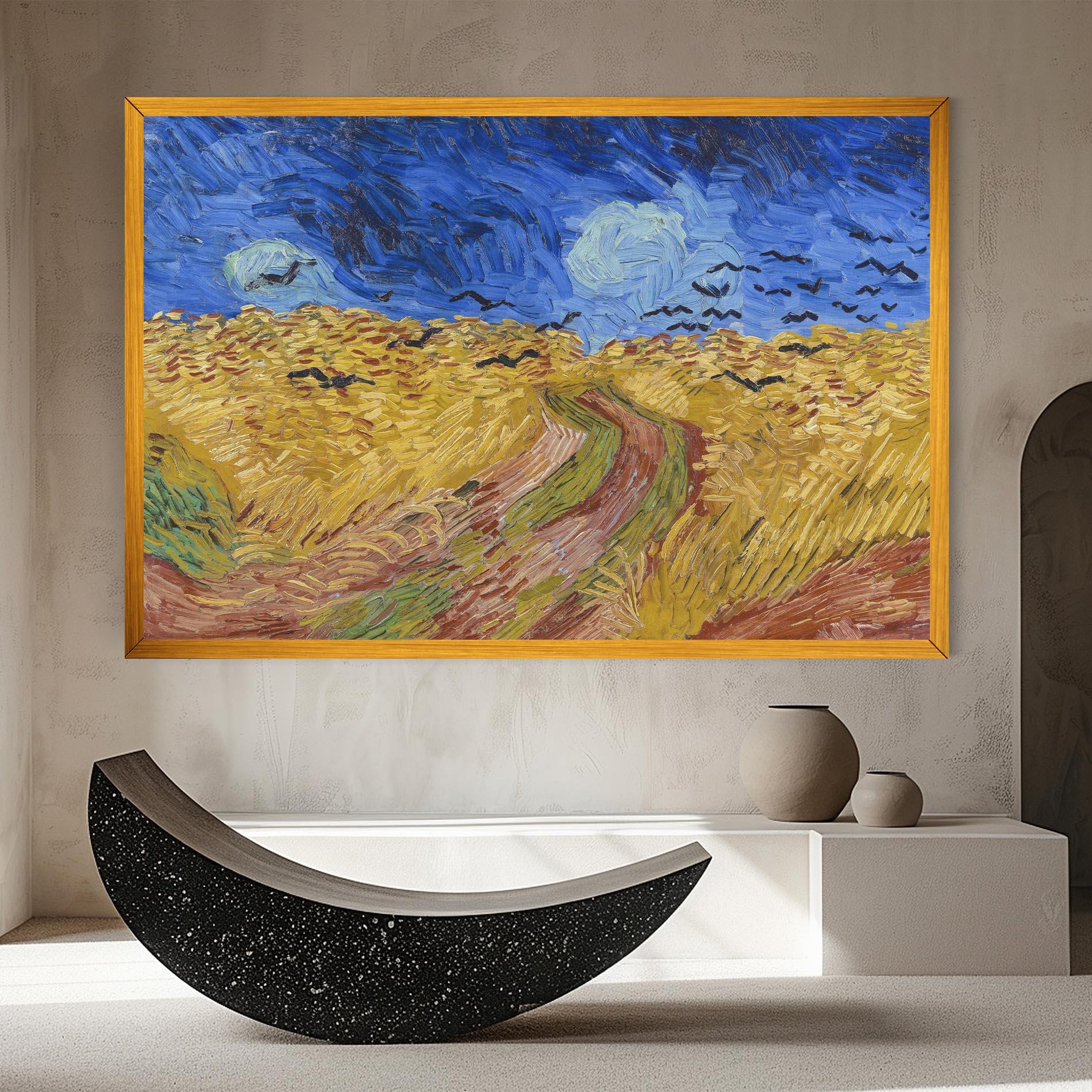 Vászonkép Wheatfield Crows mockup 8