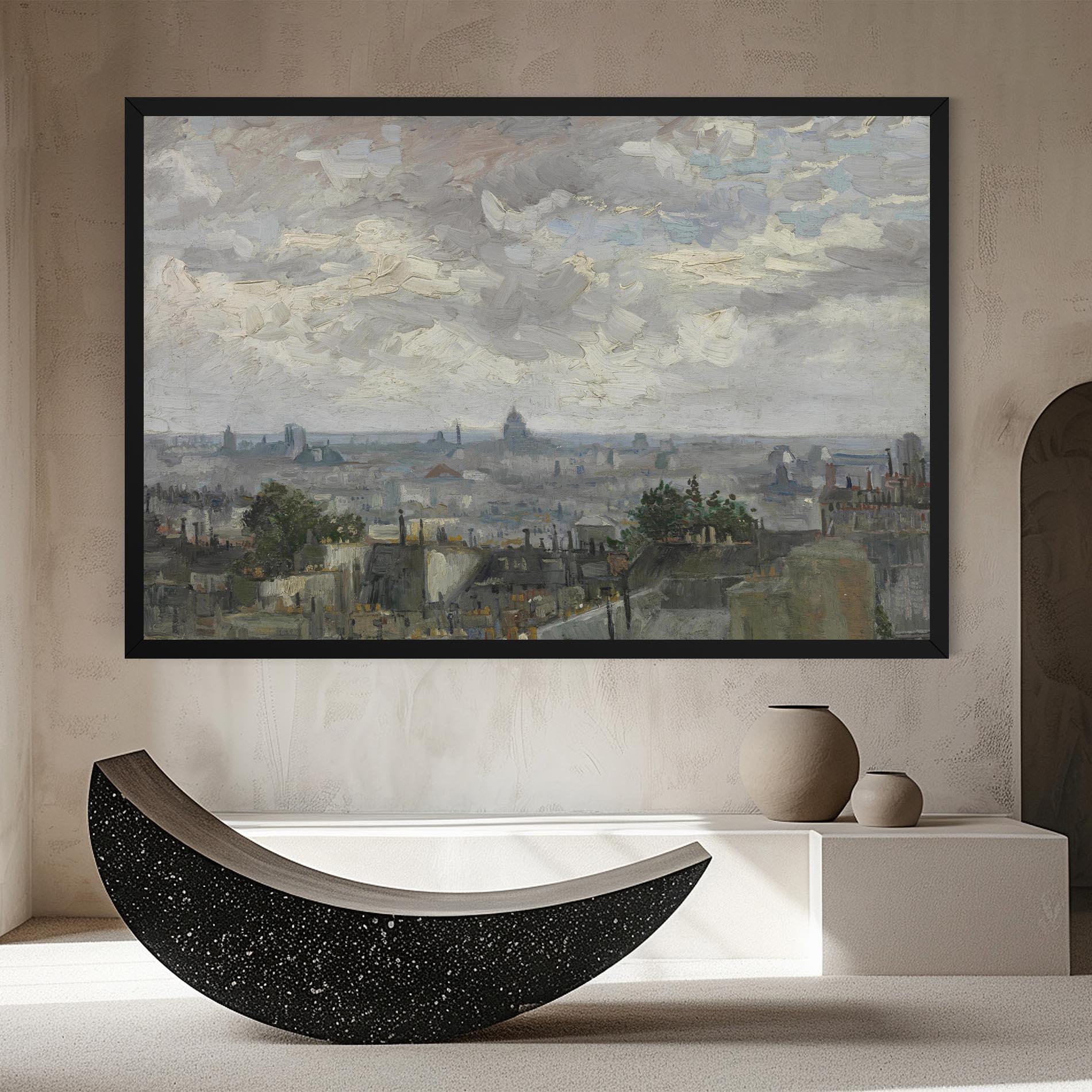 Vászonkép Gezicht Op Paris mockup 8