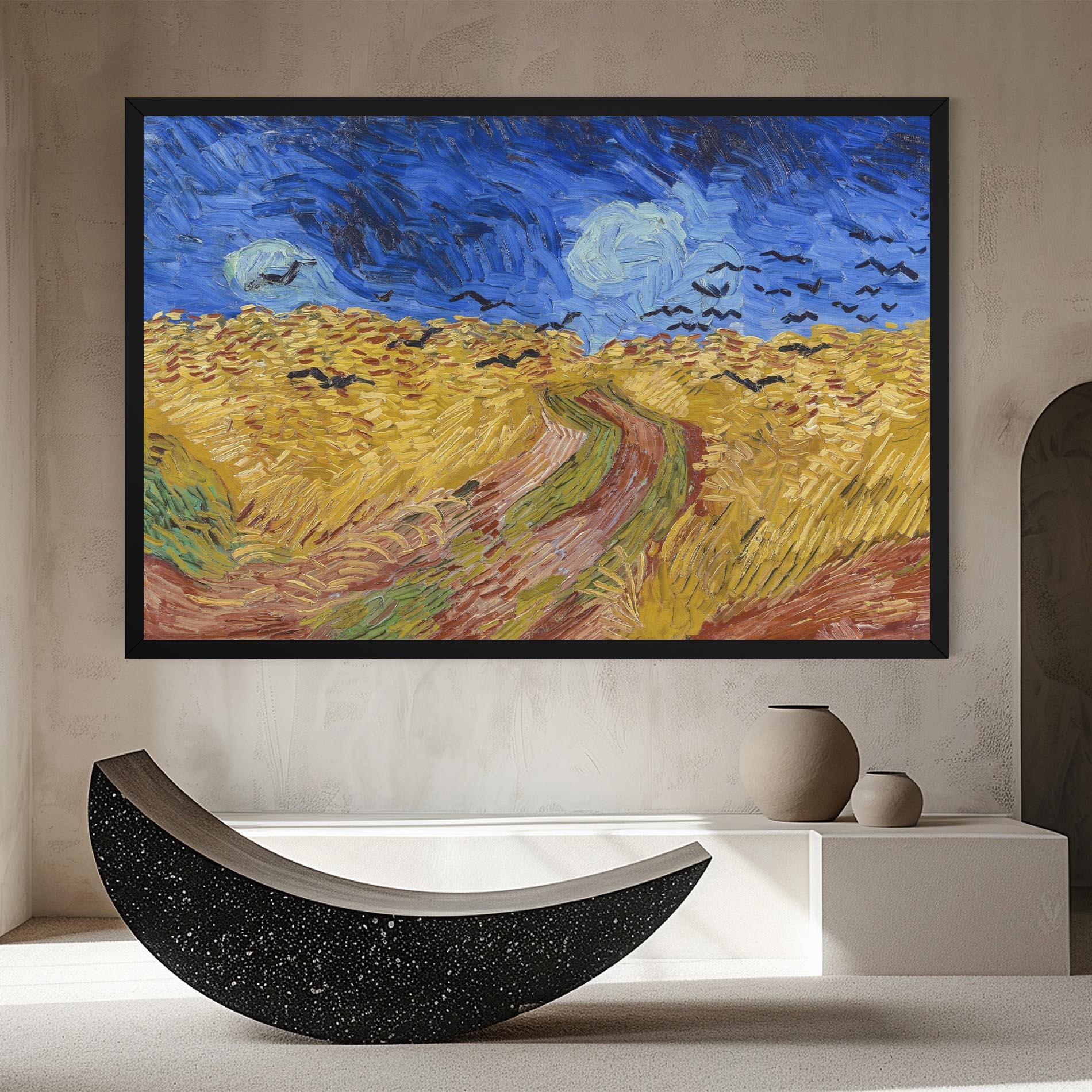 Vászonkép Wheatfield Crows mockup 8