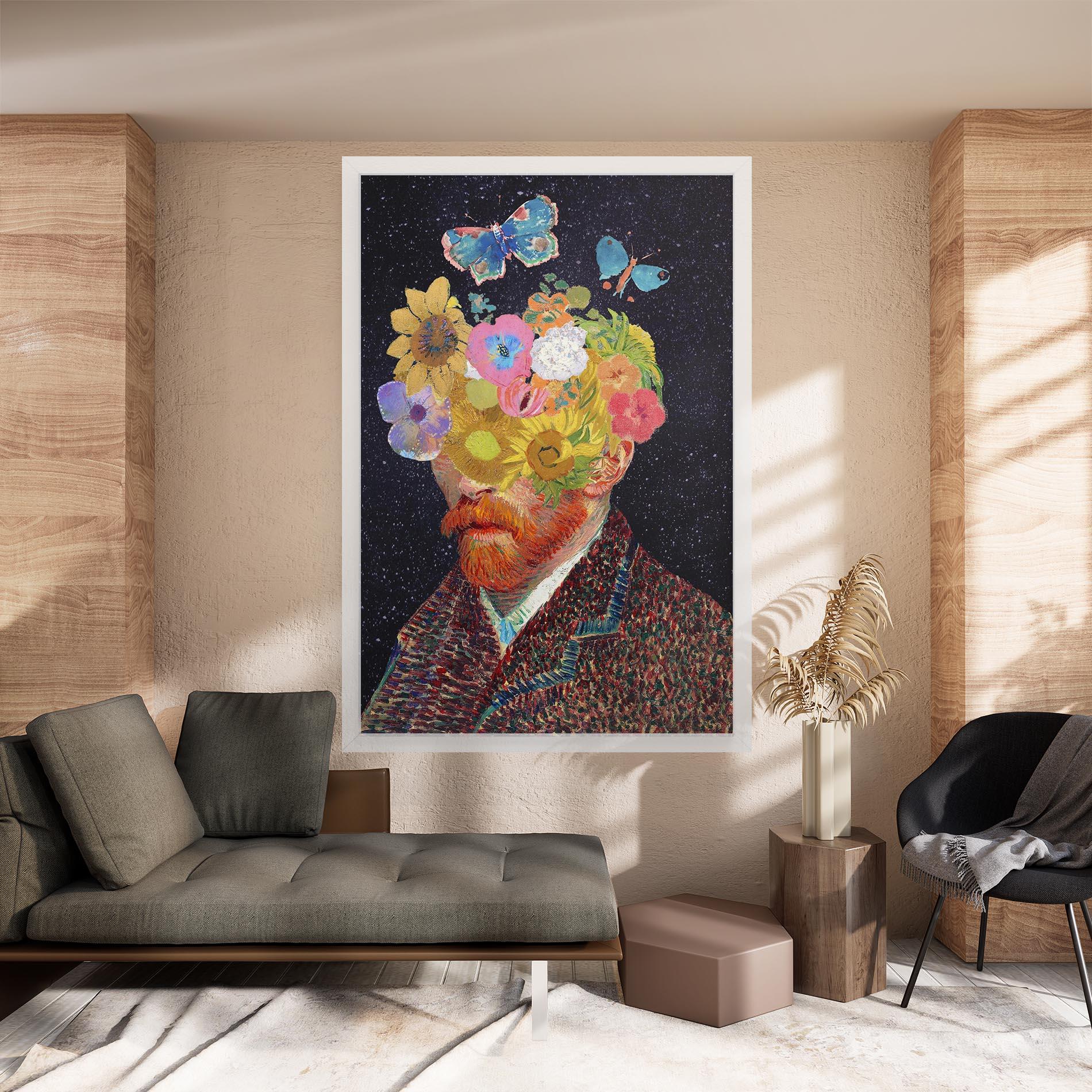 Vászonkép Flower Self Portrait mockup 8