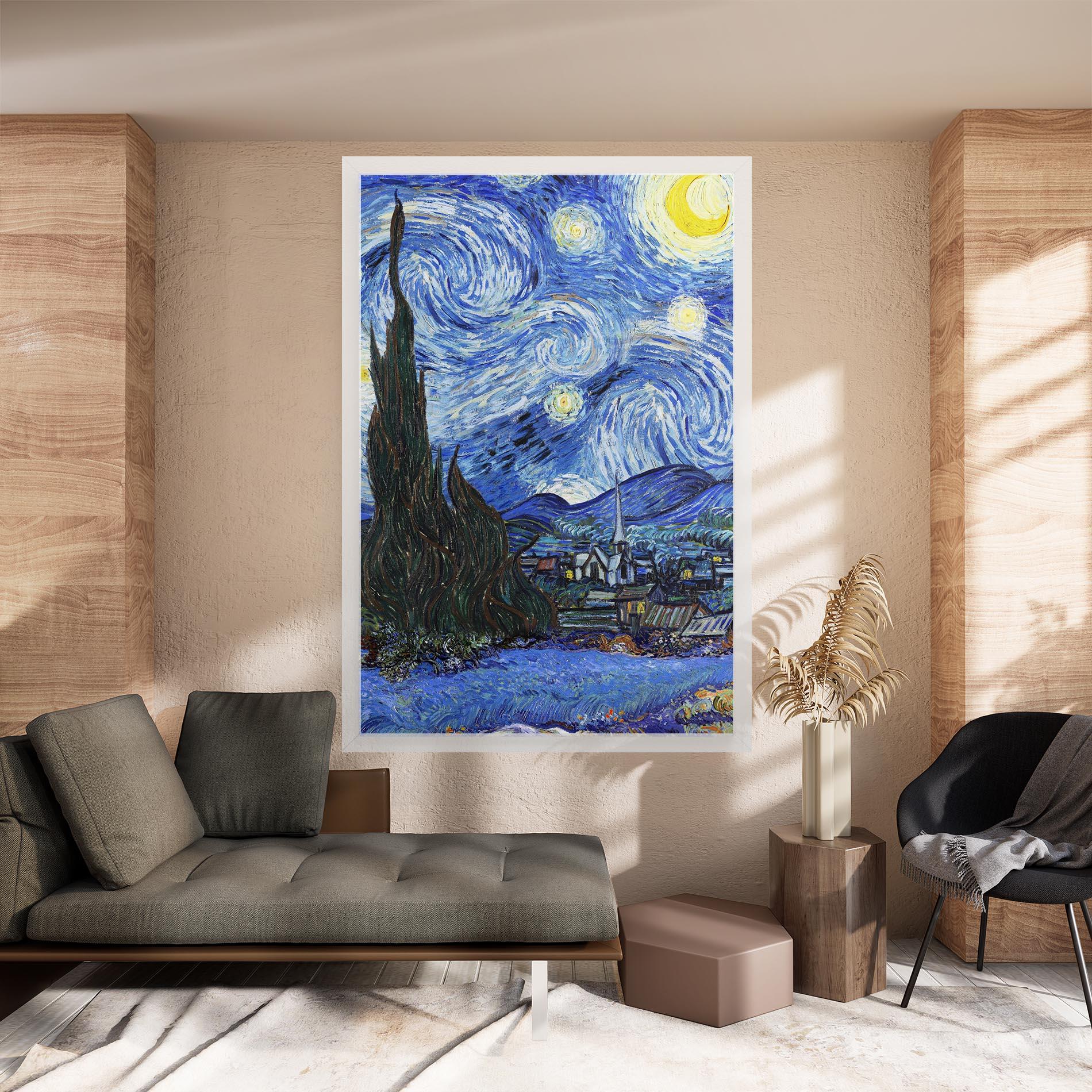 Vászonkép Starry Night Art mockup 8