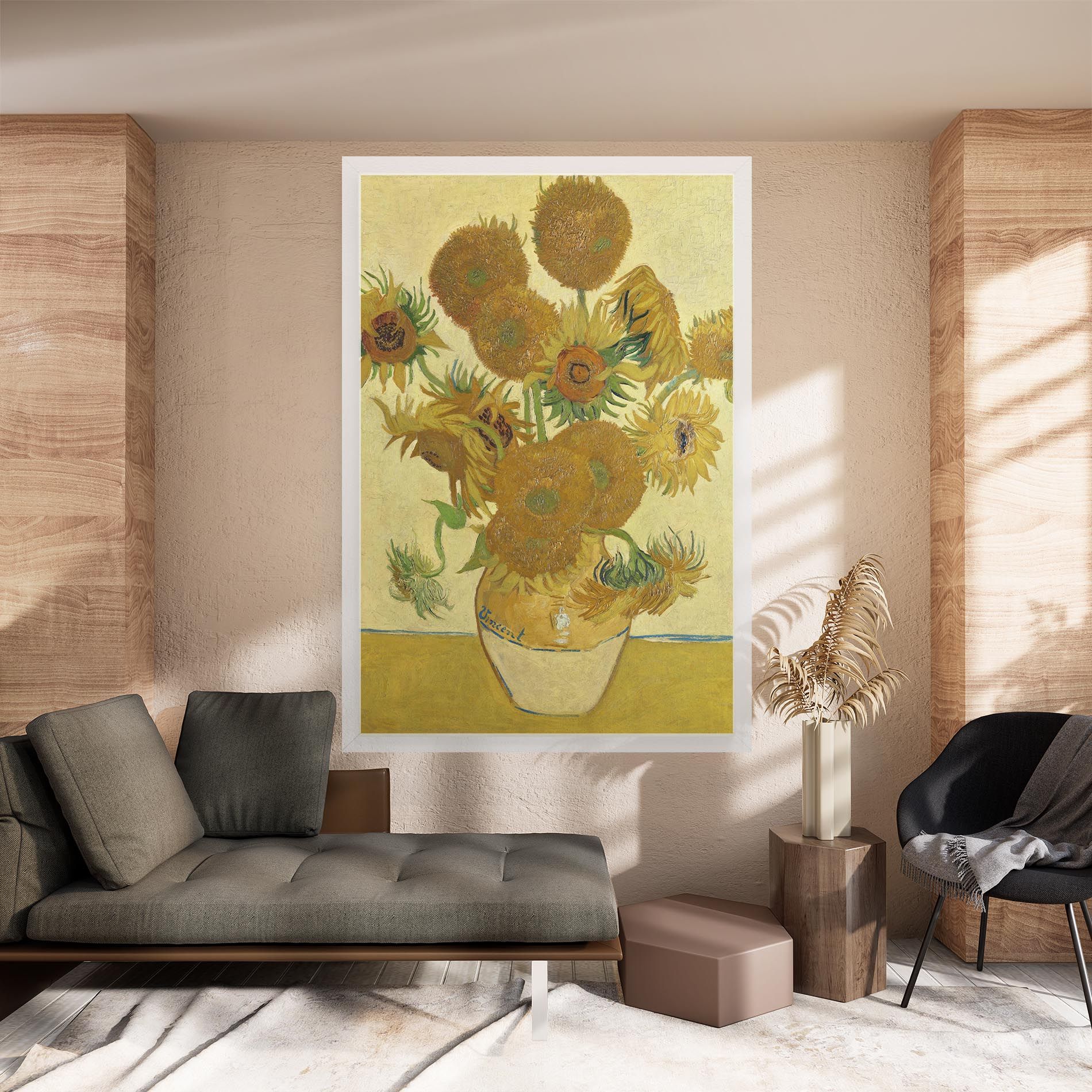 Sunflowers Vase Art mockup 8