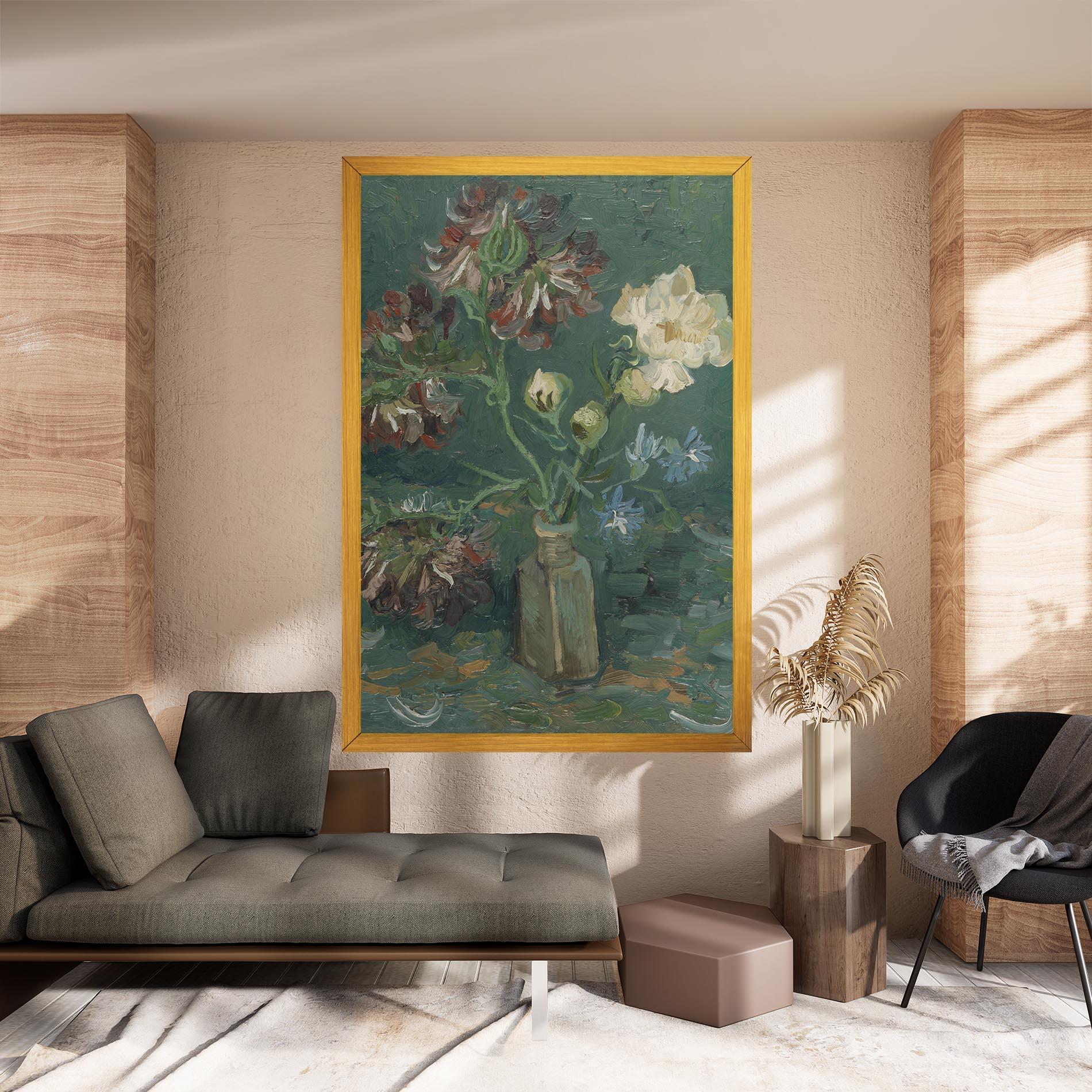 Vászonkép Flesje Met Pioenrozen mockup 8