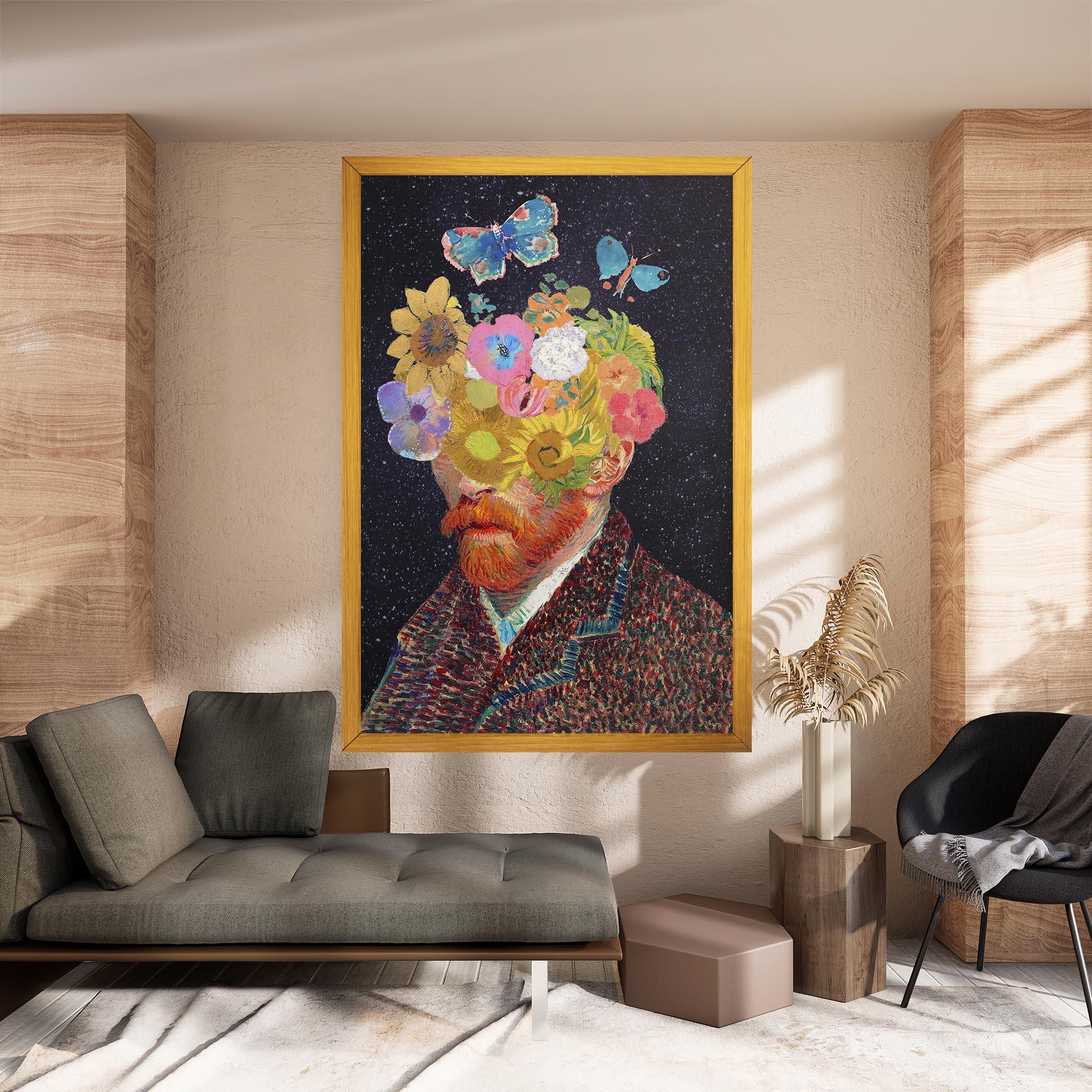 Vászonkép Flower Self Portrait mockup 8