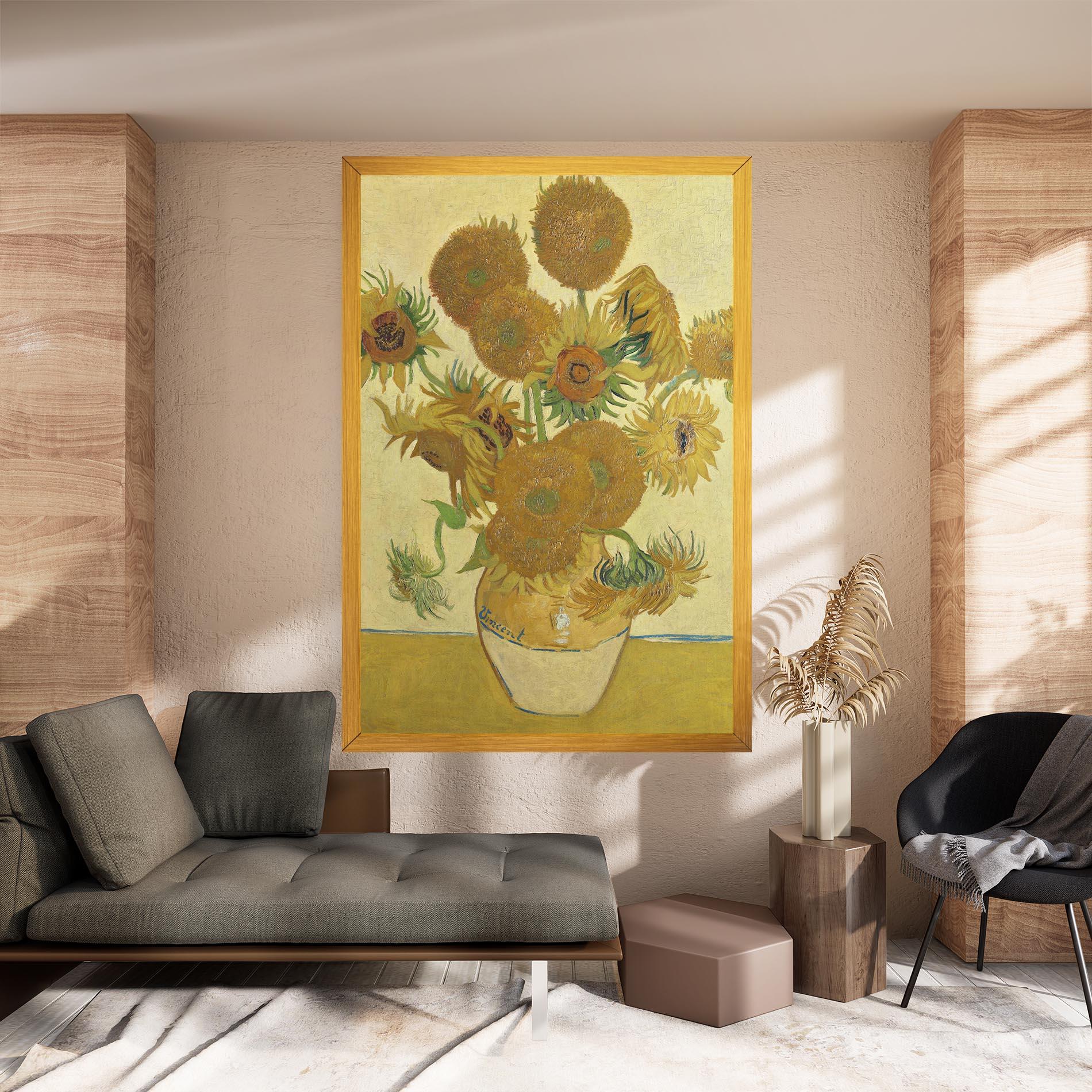 Vászonkép Sunflowers Vase Art mockup 8