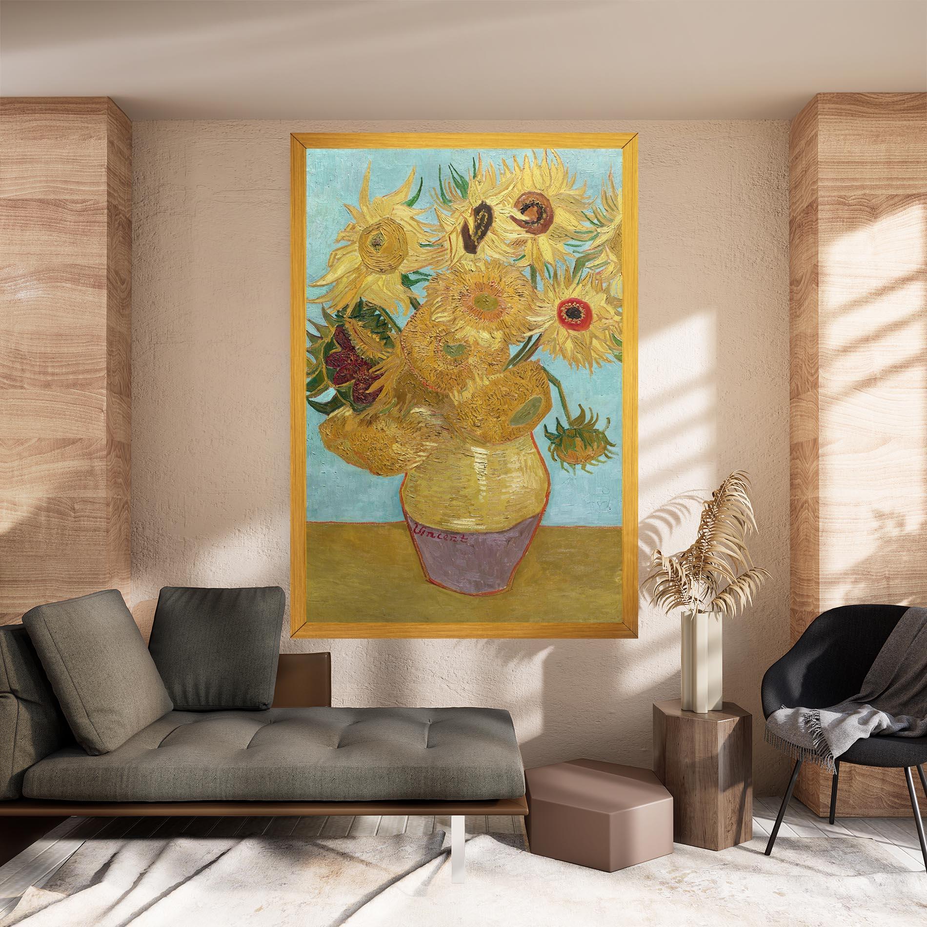 Vászonkép Twelve Sunflowers mockup 8