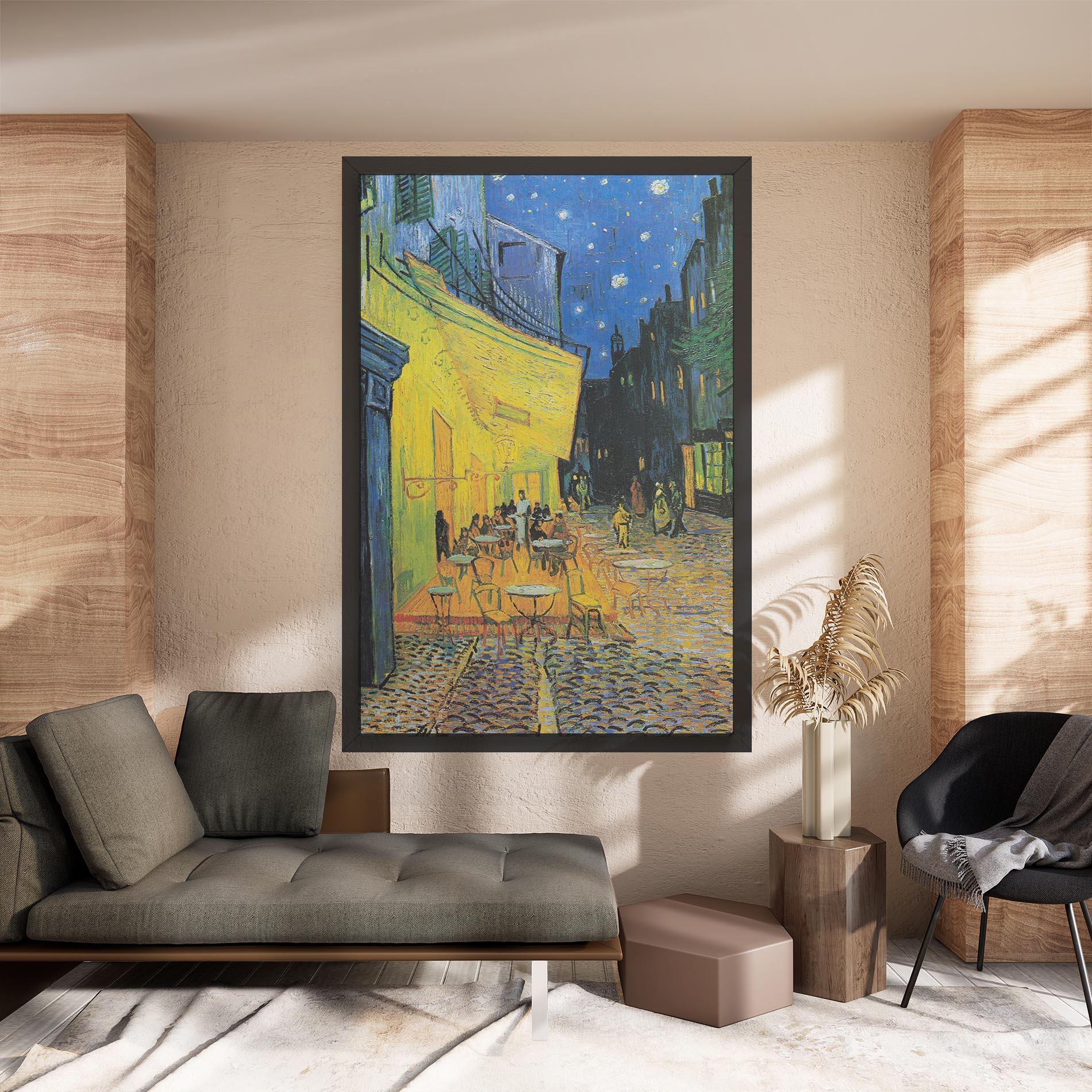 Vászonkép Cafe Terrace At Night mockup 8