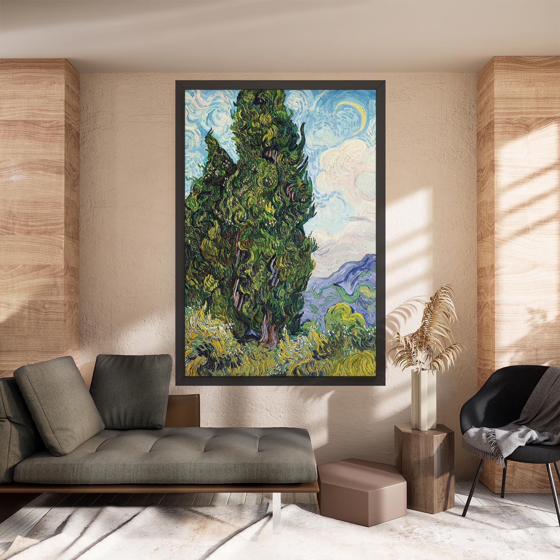 Vászonkép Cypresses mockup 8