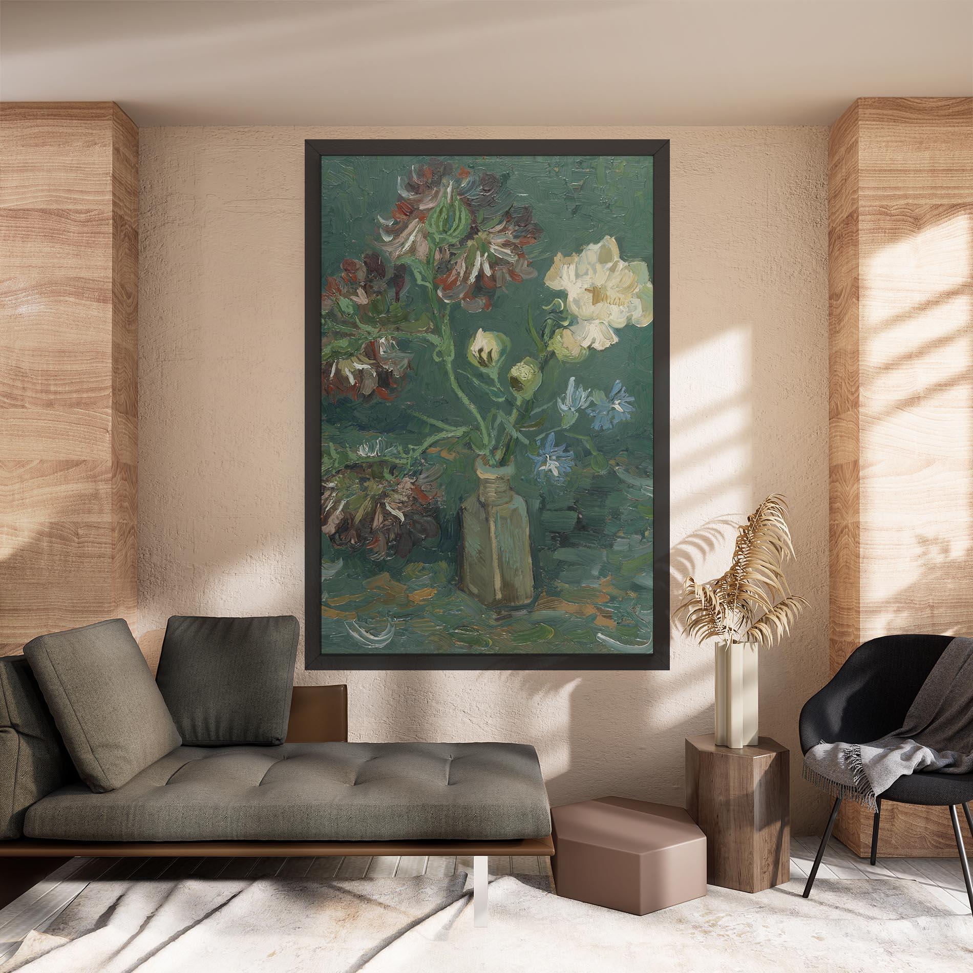 Vászonkép Flesje Met Pioenrozen mockup 8