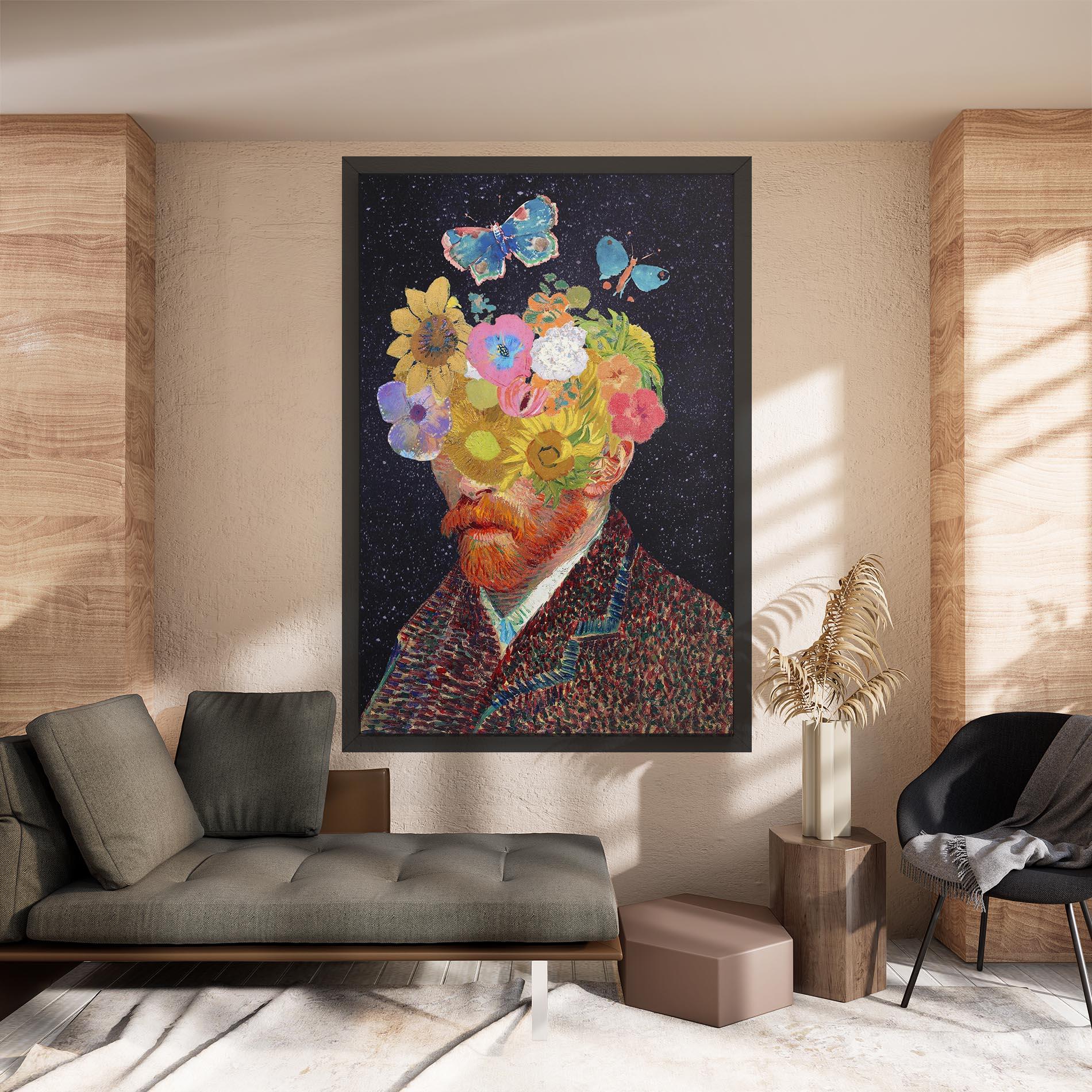 Vászonkép Flower Self Portrait mockup 8