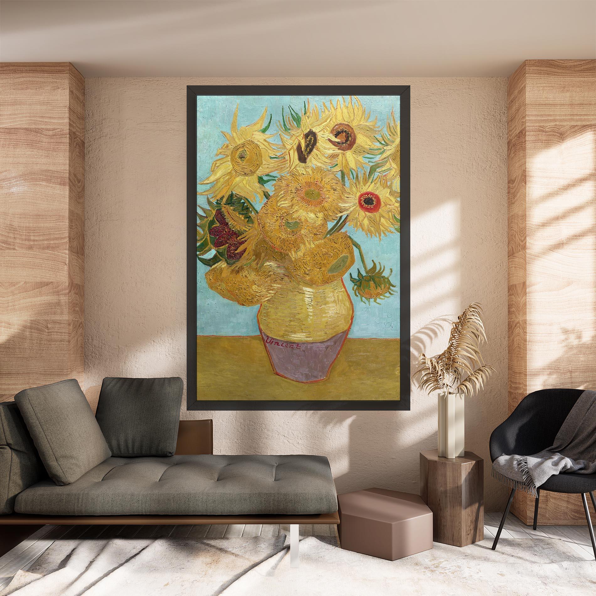 Vászonkép Twelve Sunflowers mockup 8