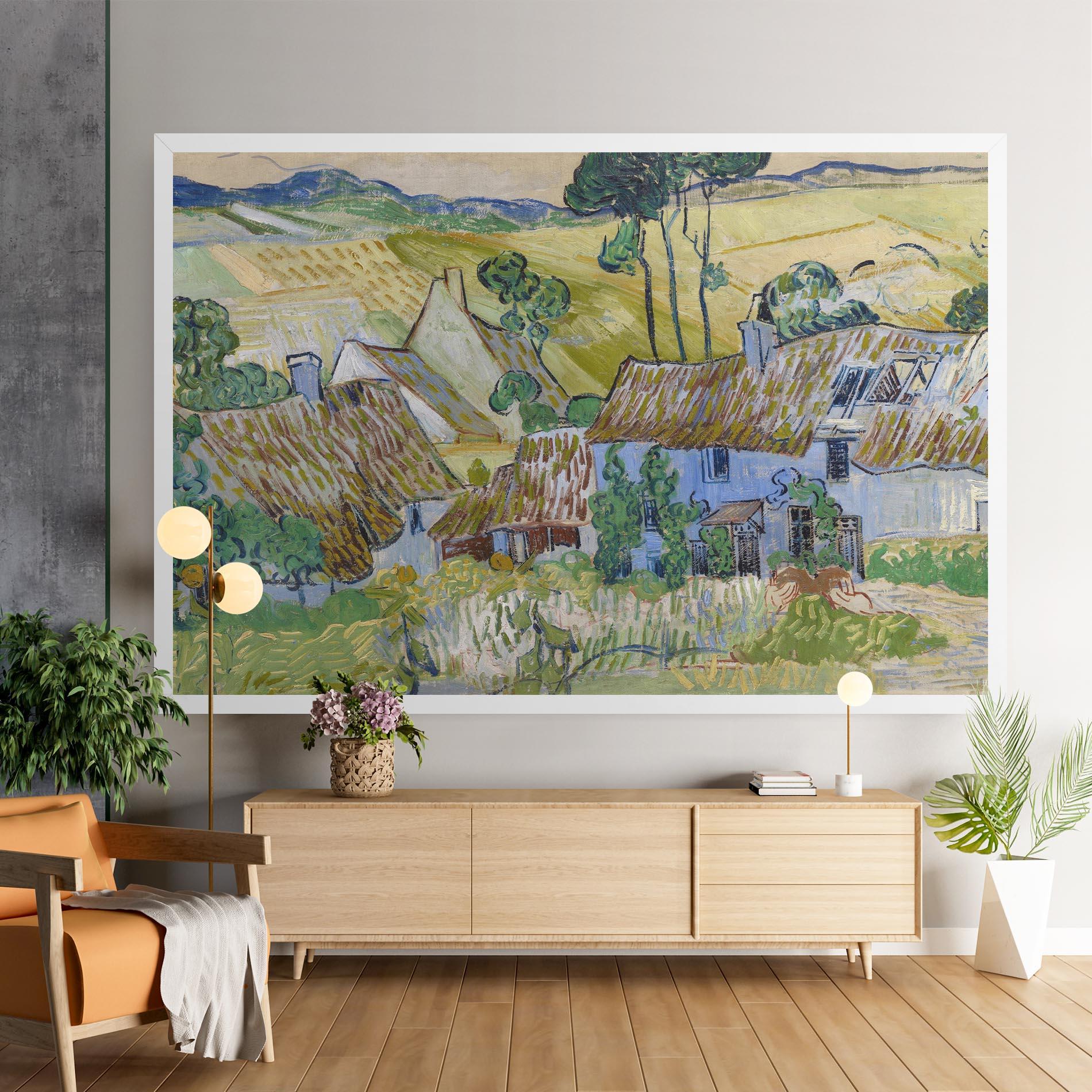 Vászonkép Farms Near Auvers mockup 9