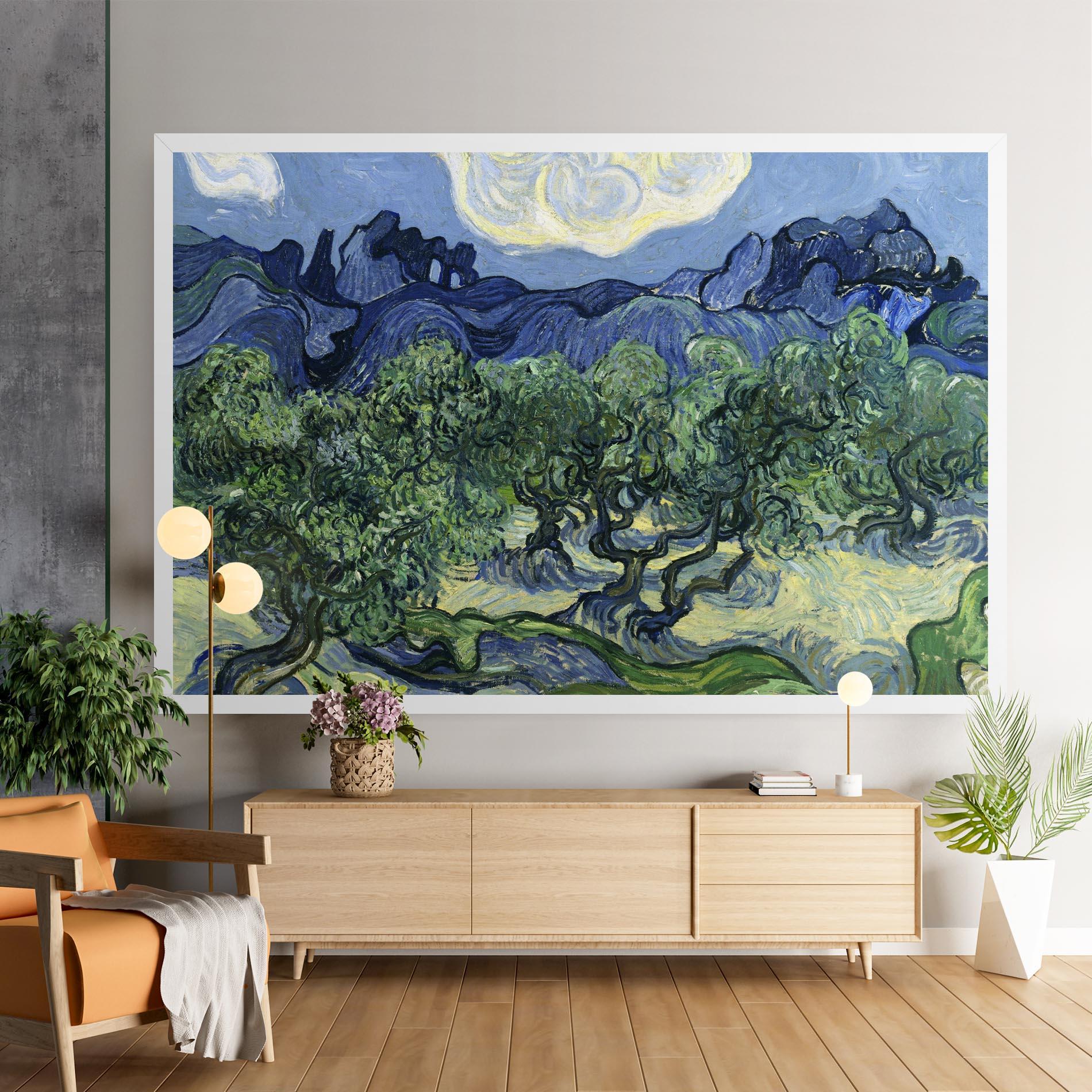 Vászonkép Olive Trees Alpilles mockup 9
