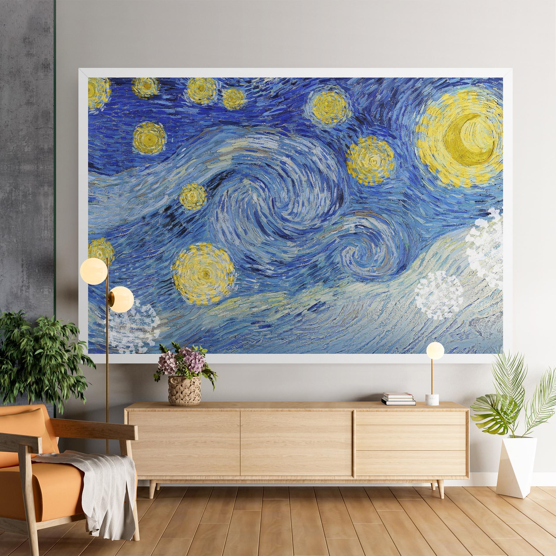 Vászonkép Van Gogh Starry Night mockup 9