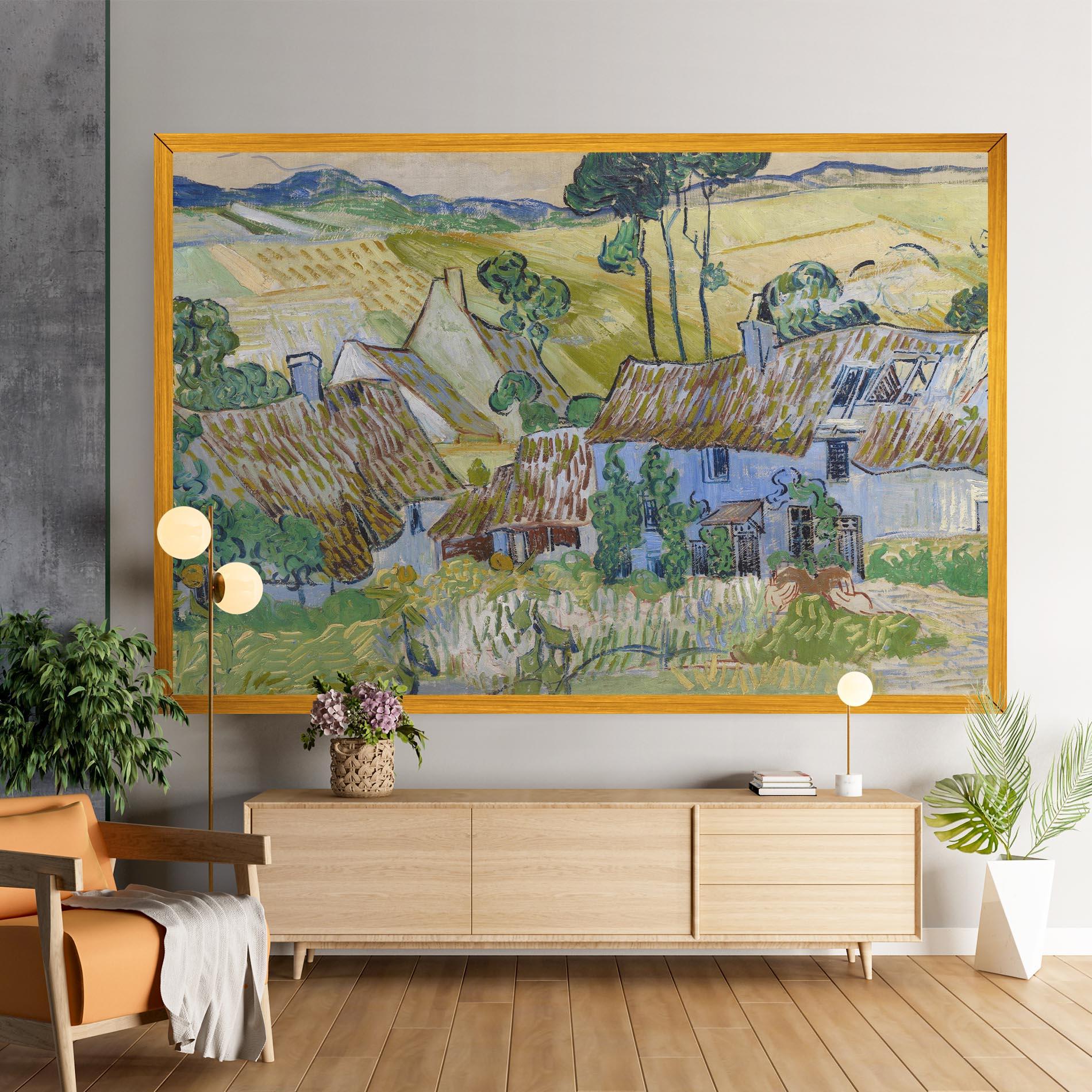 Vászonkép Farms Near Auvers mockup 9
