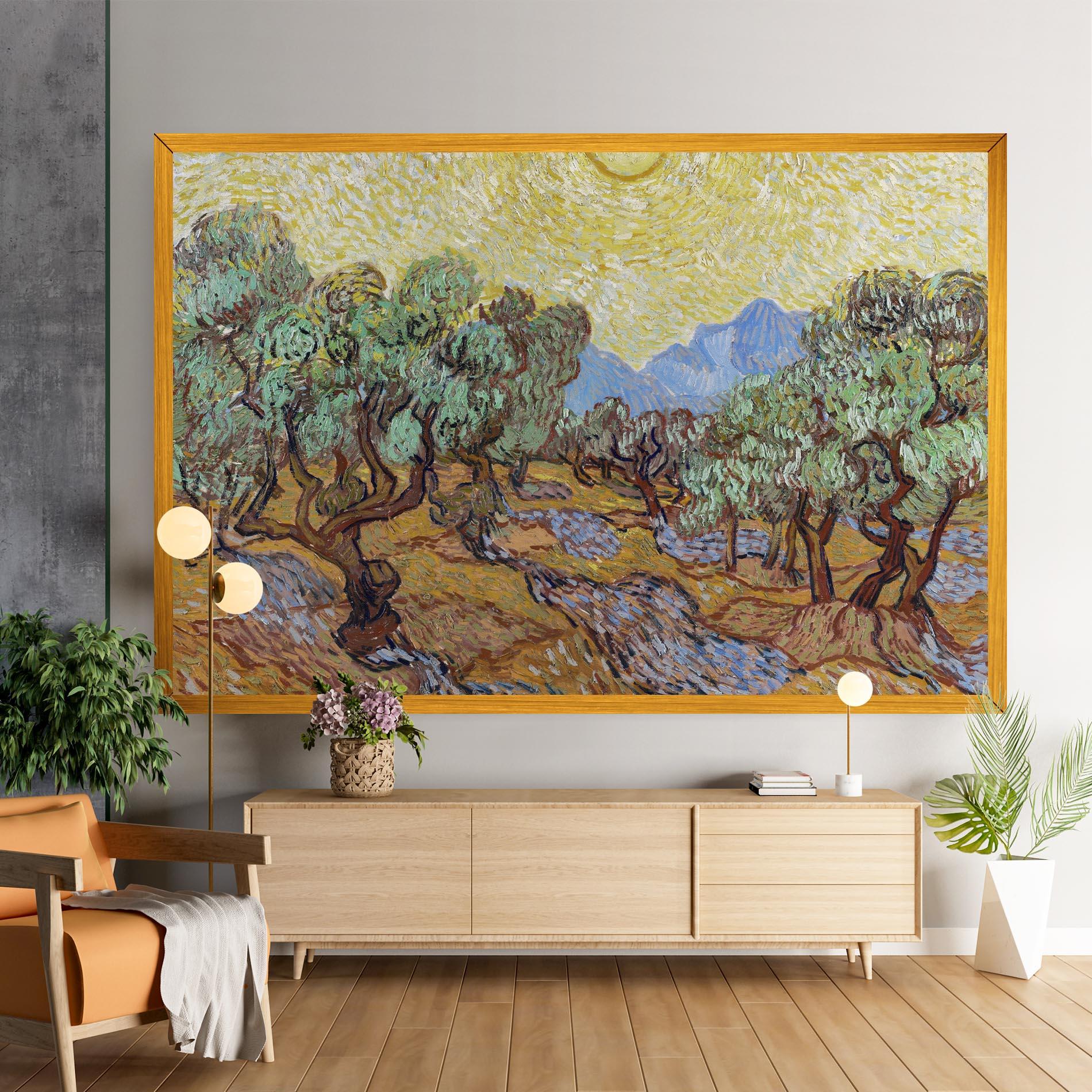 Vászonkép Gogh Olive Trees mockup 9