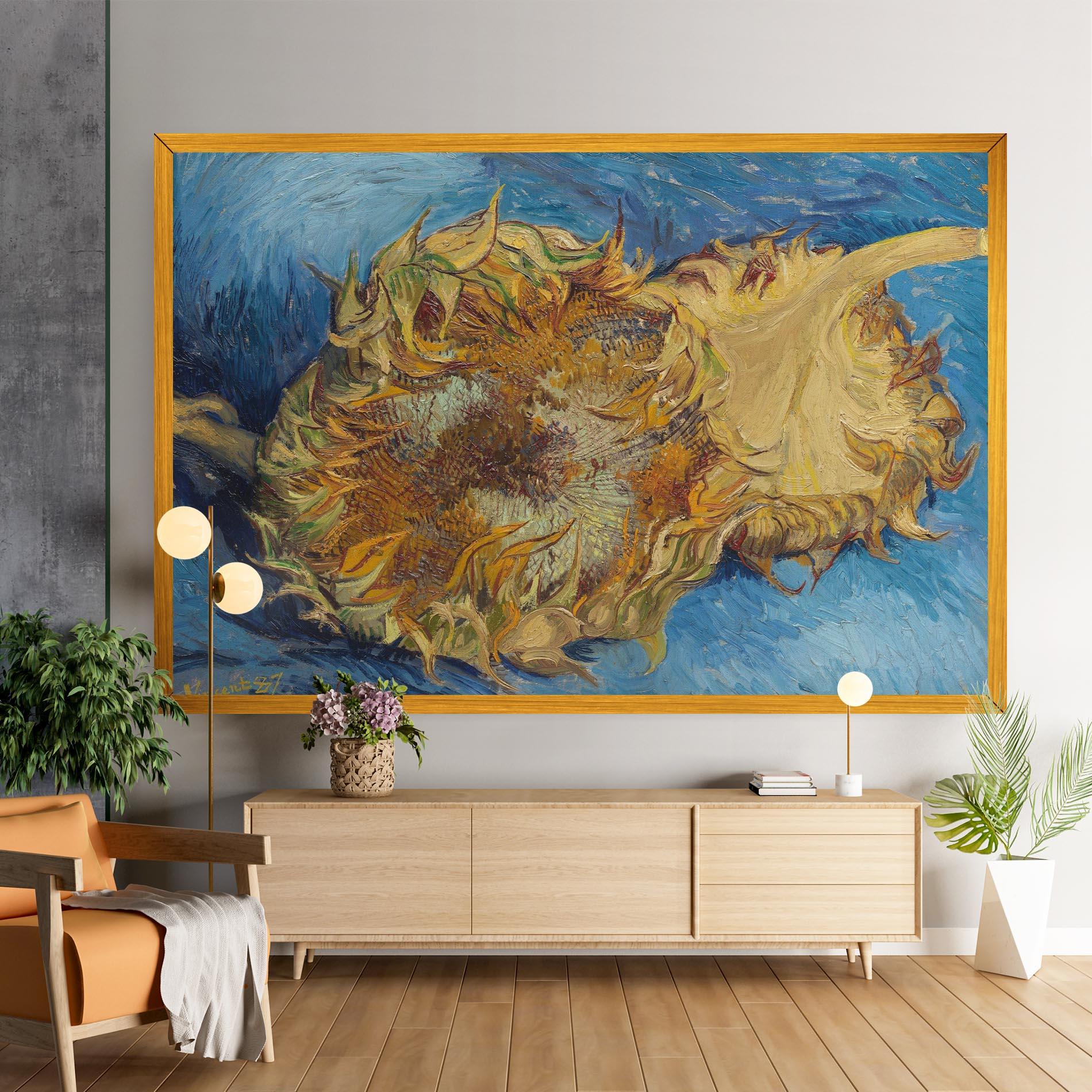 Vászonkép Sunflowers Van Gogh mockup 9