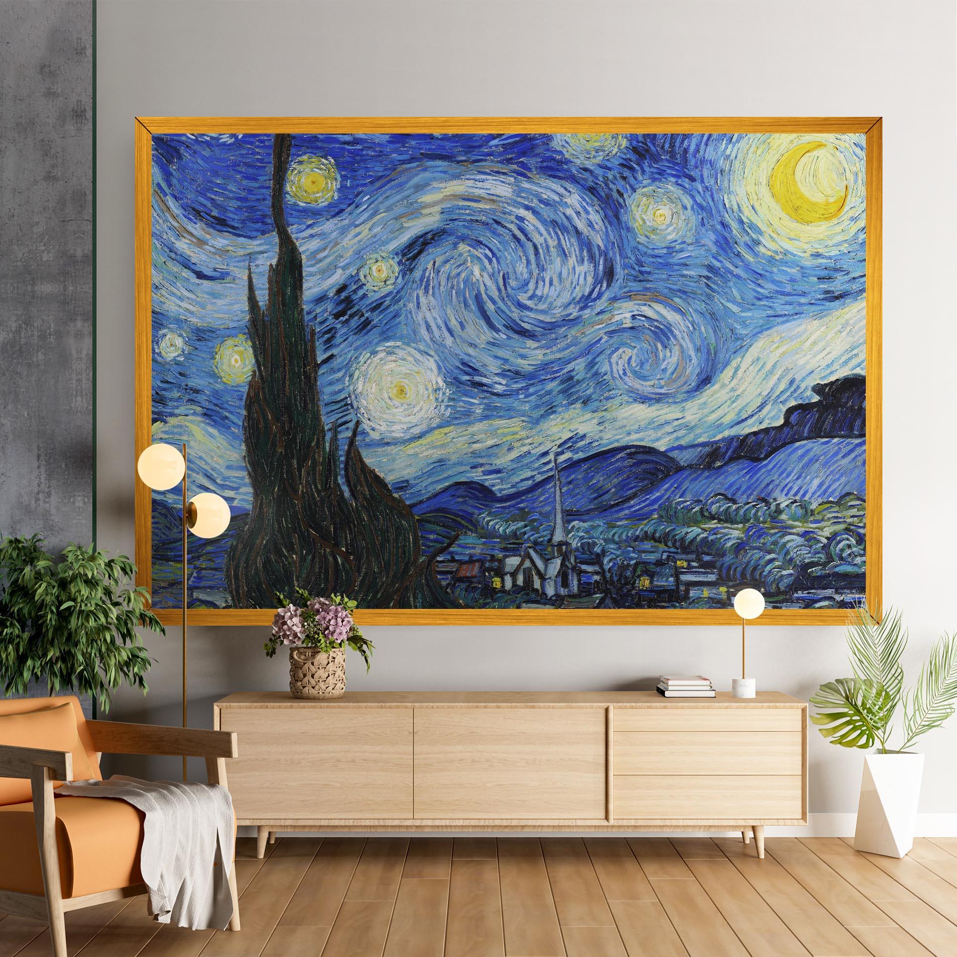 Vászonkép The Starry Night mockup 9