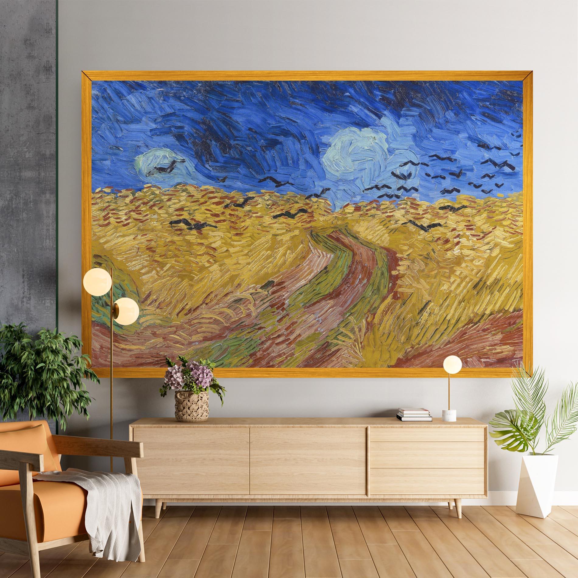 Vászonkép Wheatfield Crows mockup 9
