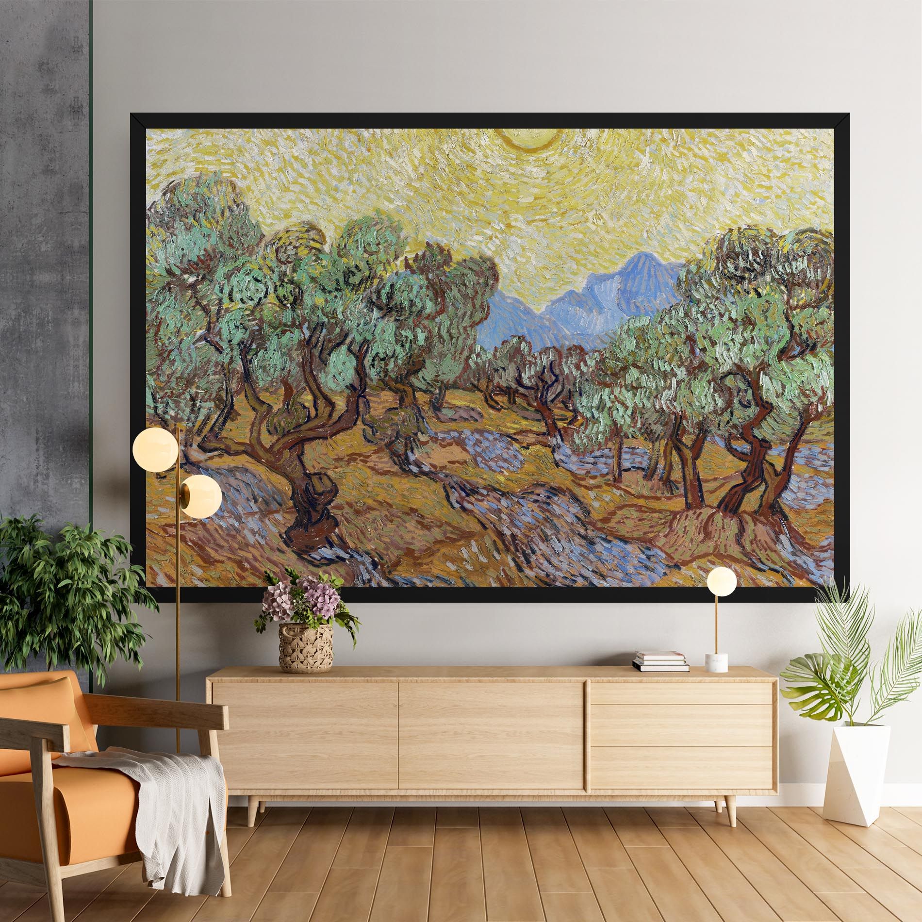 Gogh Olive Trees mockup 9