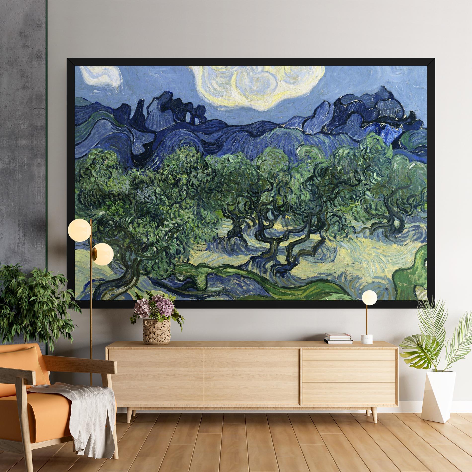 Vászonkép Olive Trees Alpilles mockup 9
