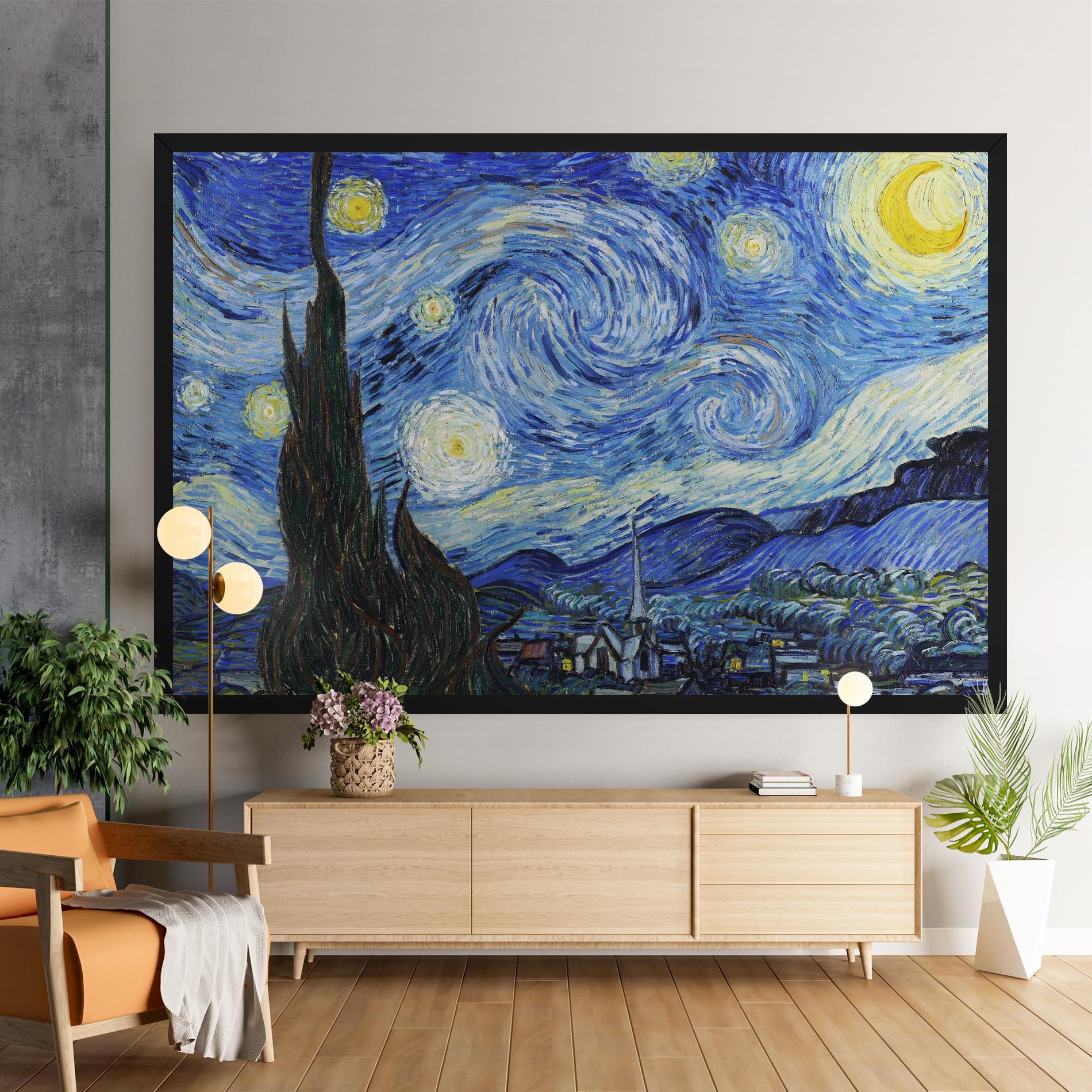 Vászonkép The Starry Night mockup 9