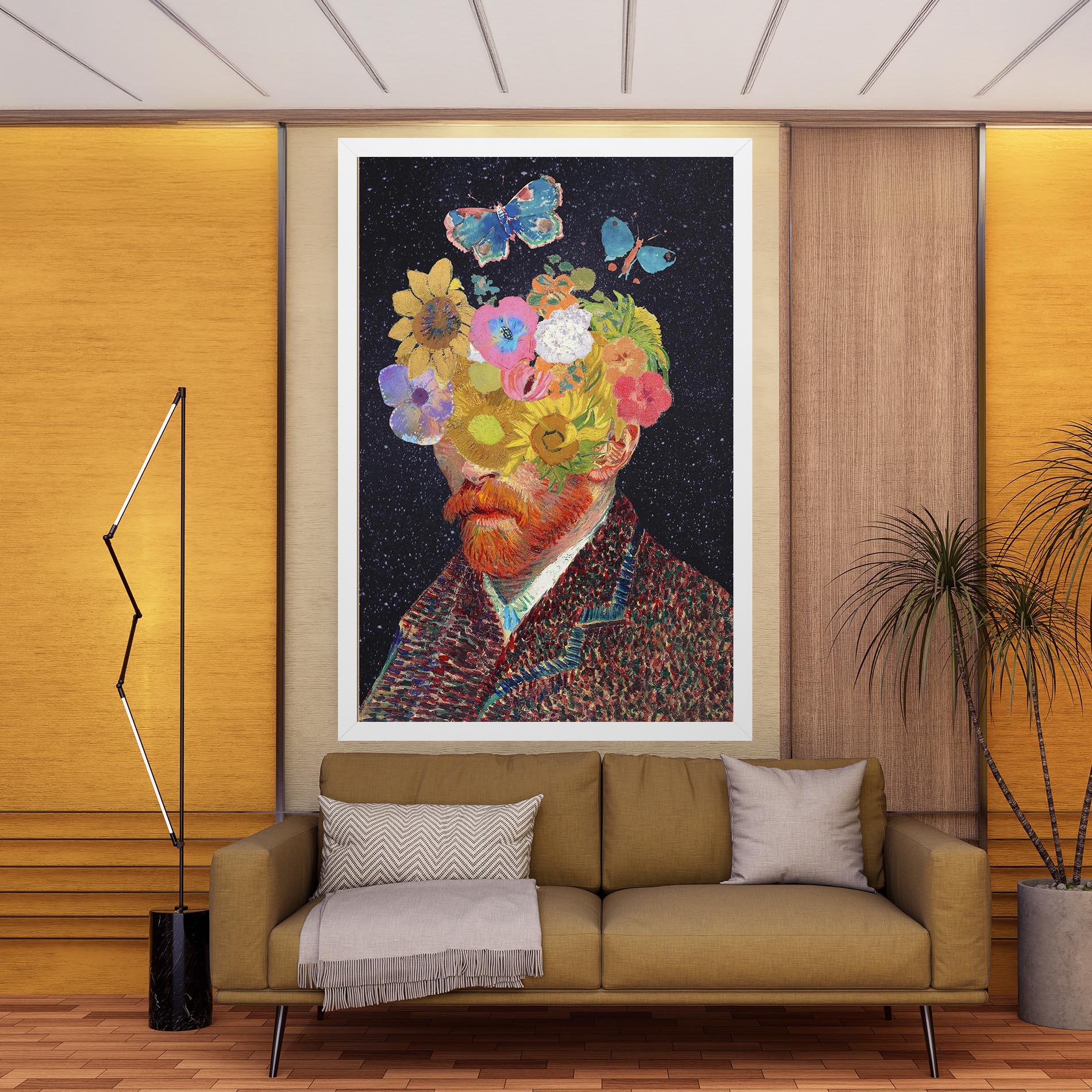 Vászonkép Flower Self Portrait mockup 9