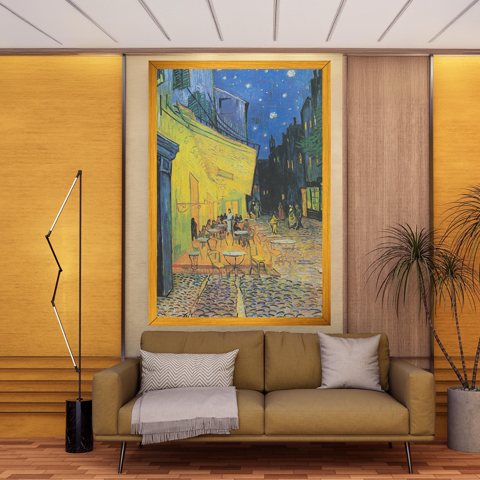 Vászonkép Cafe Terrace At Night mockup 9