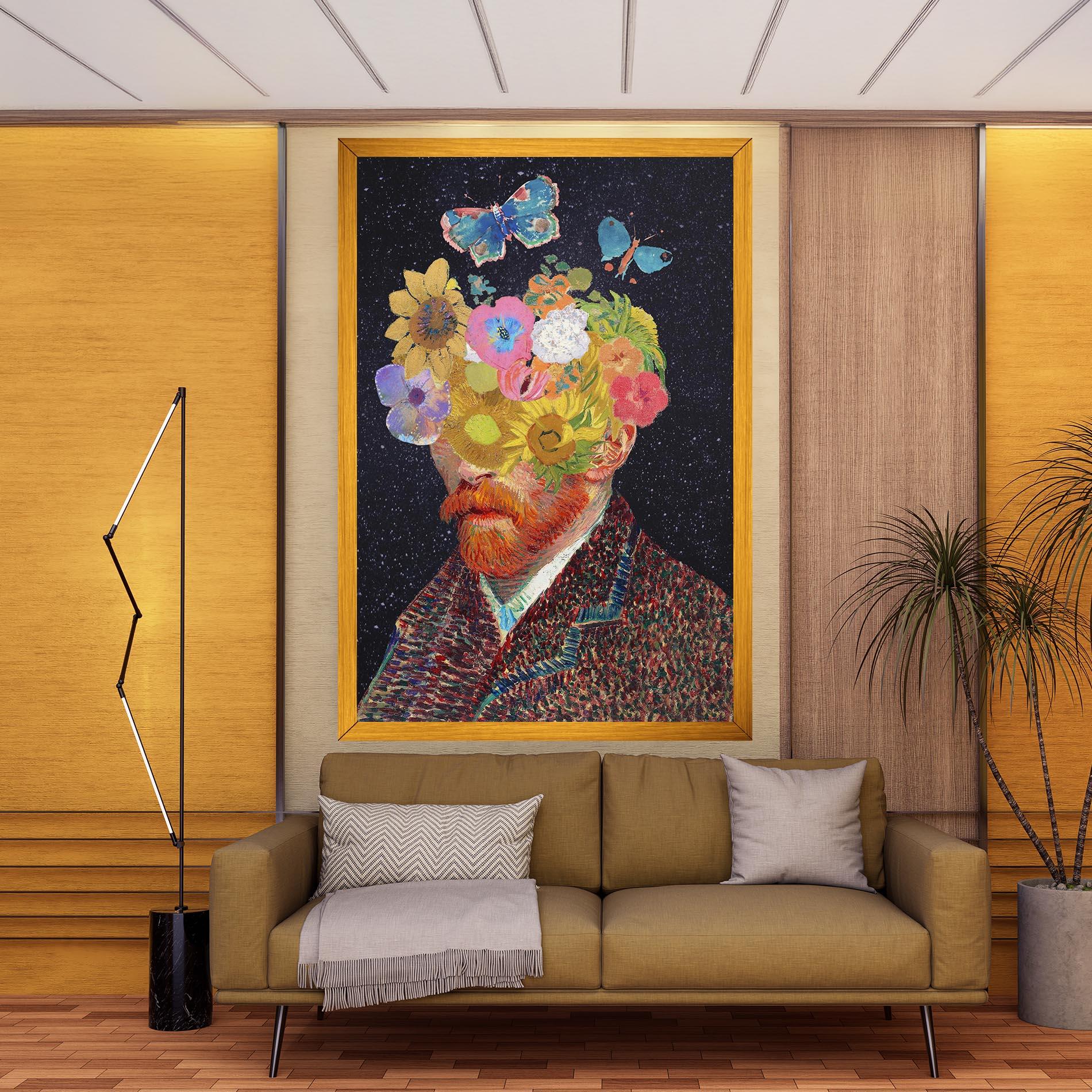 Vászonkép Flower Self Portrait mockup 9