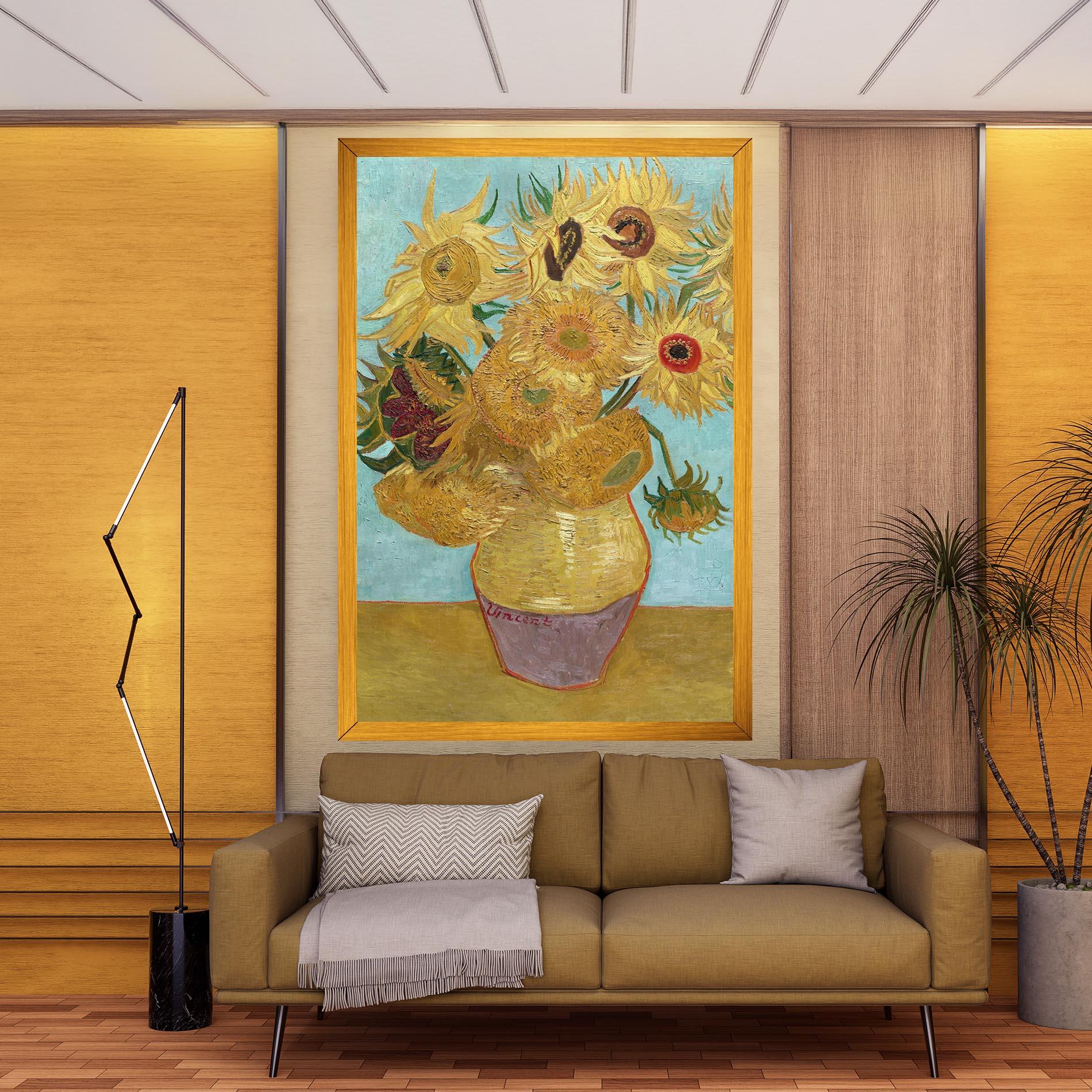 Vászonkép Twelve Sunflowers mockup 9