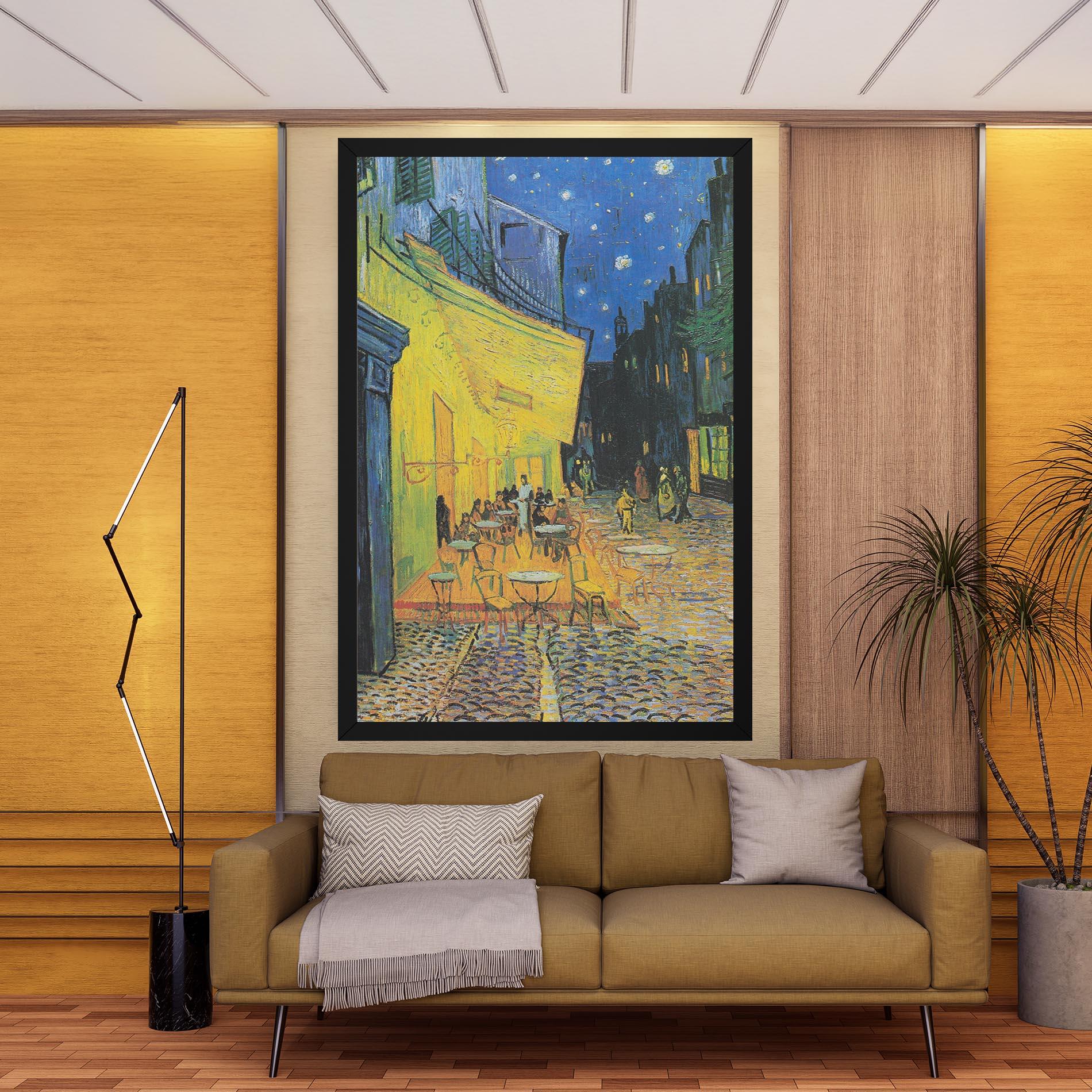 Vászonkép Cafe Terrace At Night mockup 9