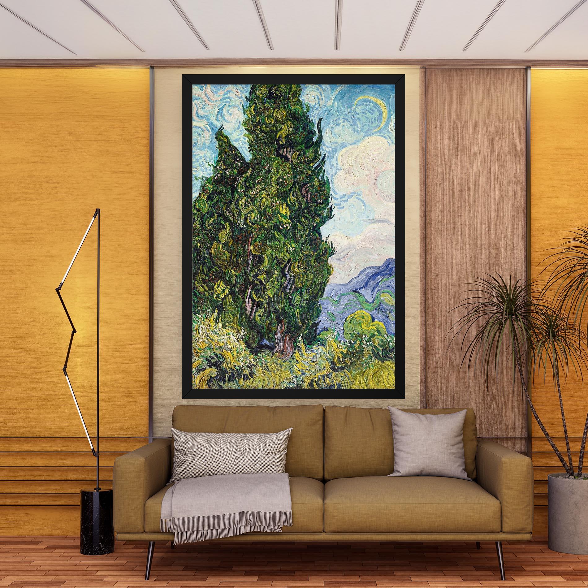 Vászonkép Cypresses mockup 9