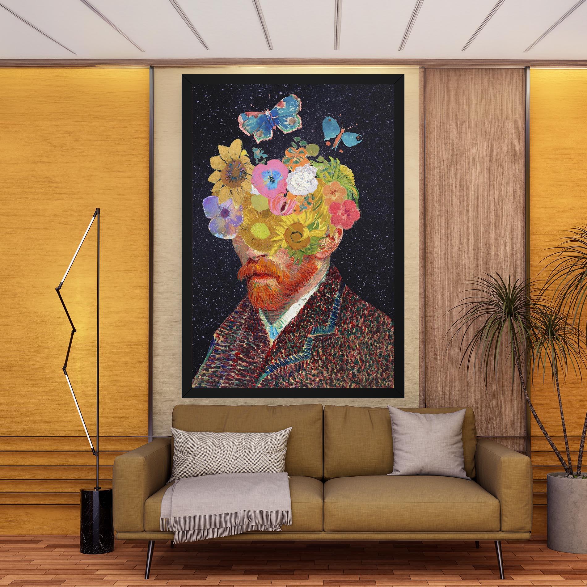 Vászonkép Flower Self Portrait mockup 9