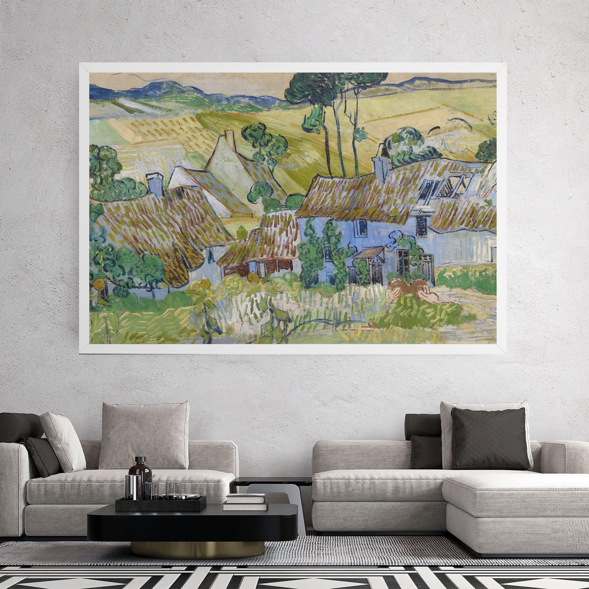 Vászonkép Farms Near Auvers mockup 2