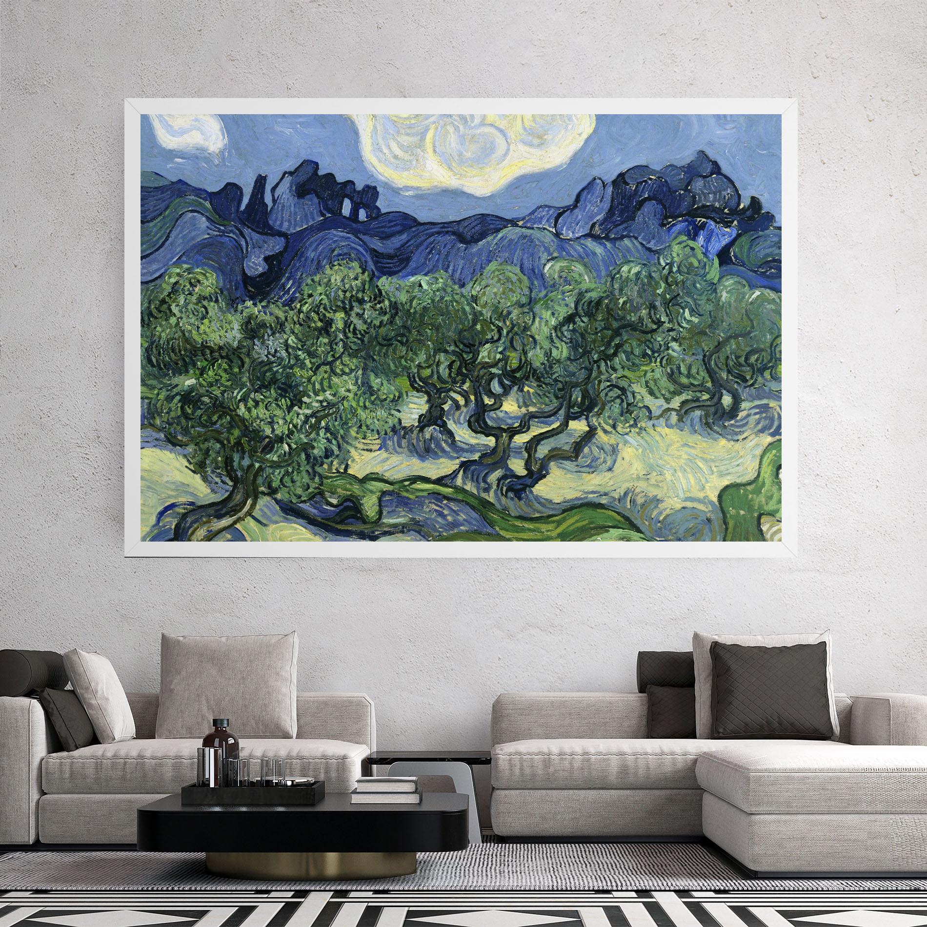 Vászonkép Olive Trees Alpilles mockup 2