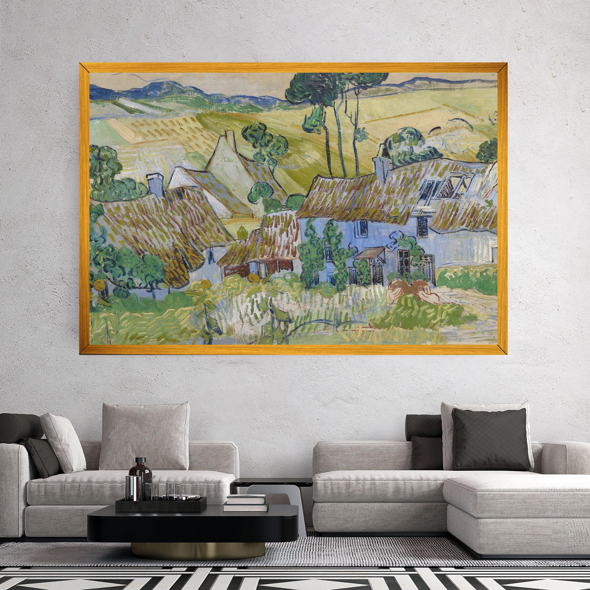 Vászonkép Farms Near Auvers mockup 2