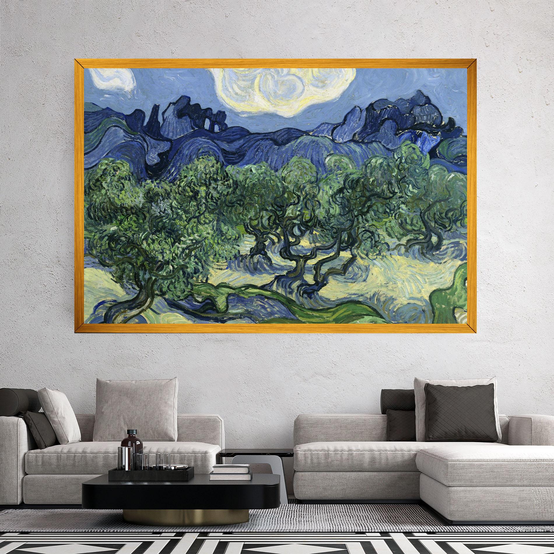 Vászonkép Olive Trees Alpilles mockup 2