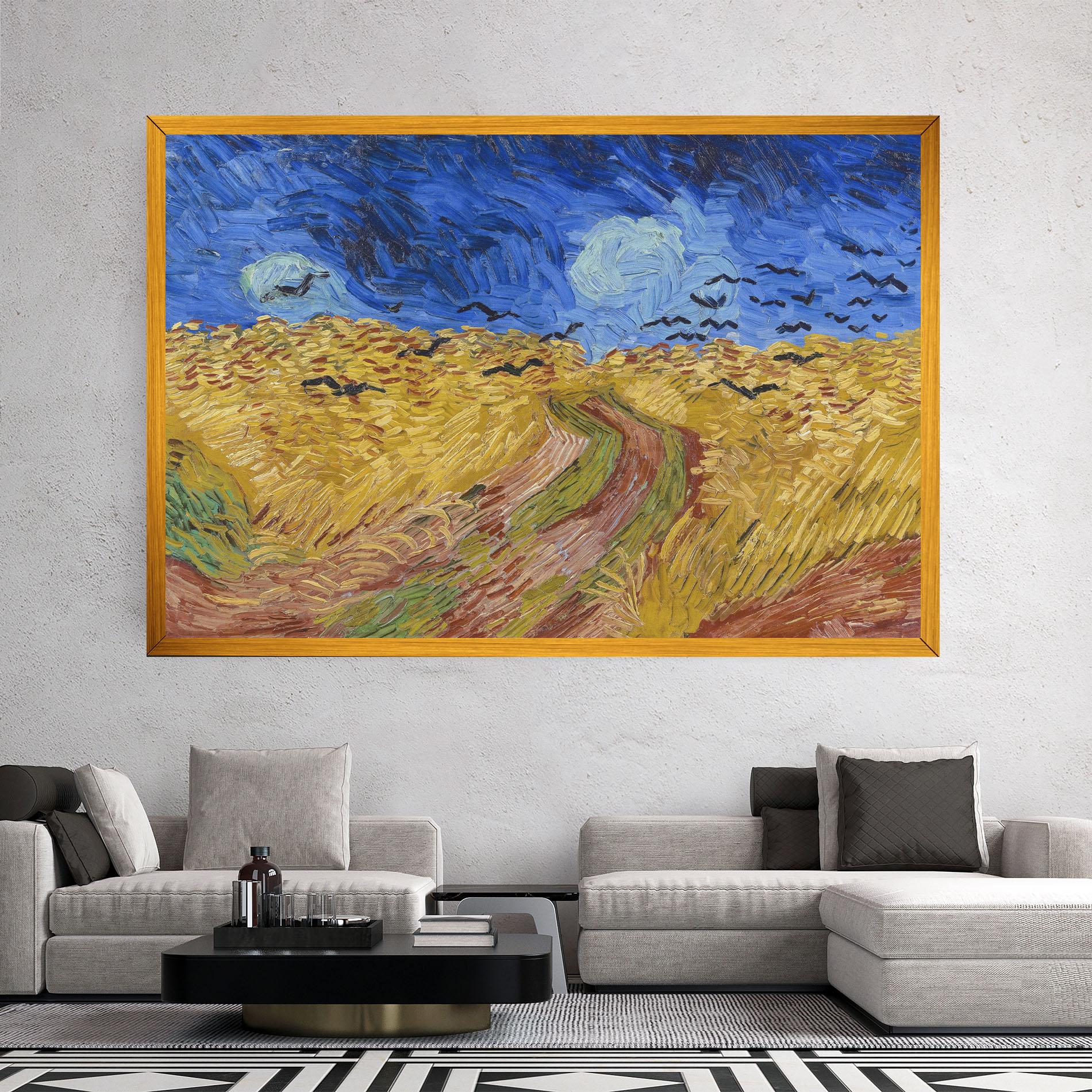 Vászonkép Wheatfield Crows mockup 2