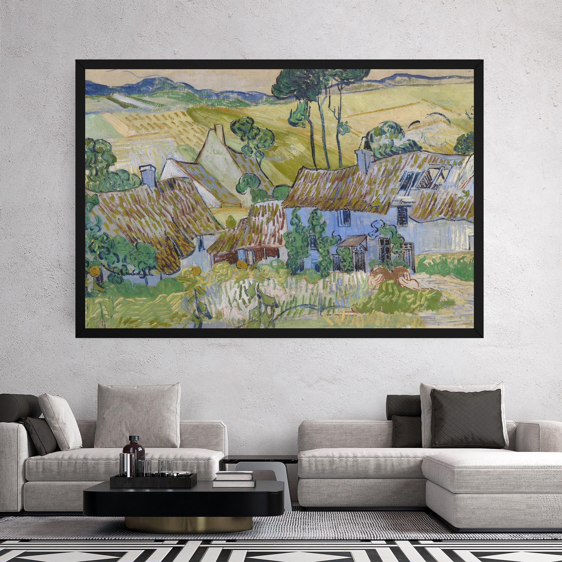 Vászonkép Farms Near Auvers mockup 2