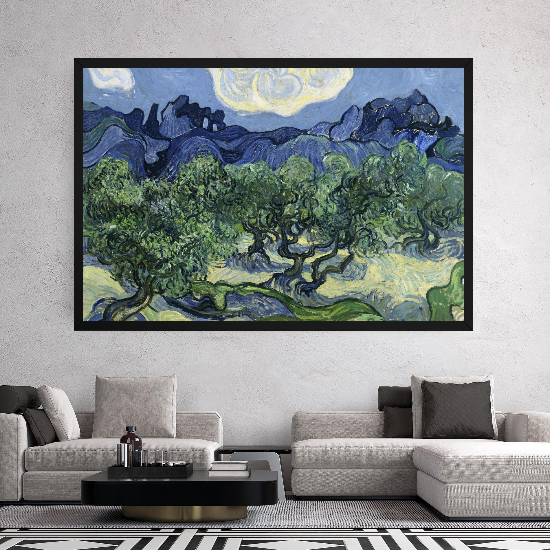 Vászonkép Olive Trees Alpilles mockup 2