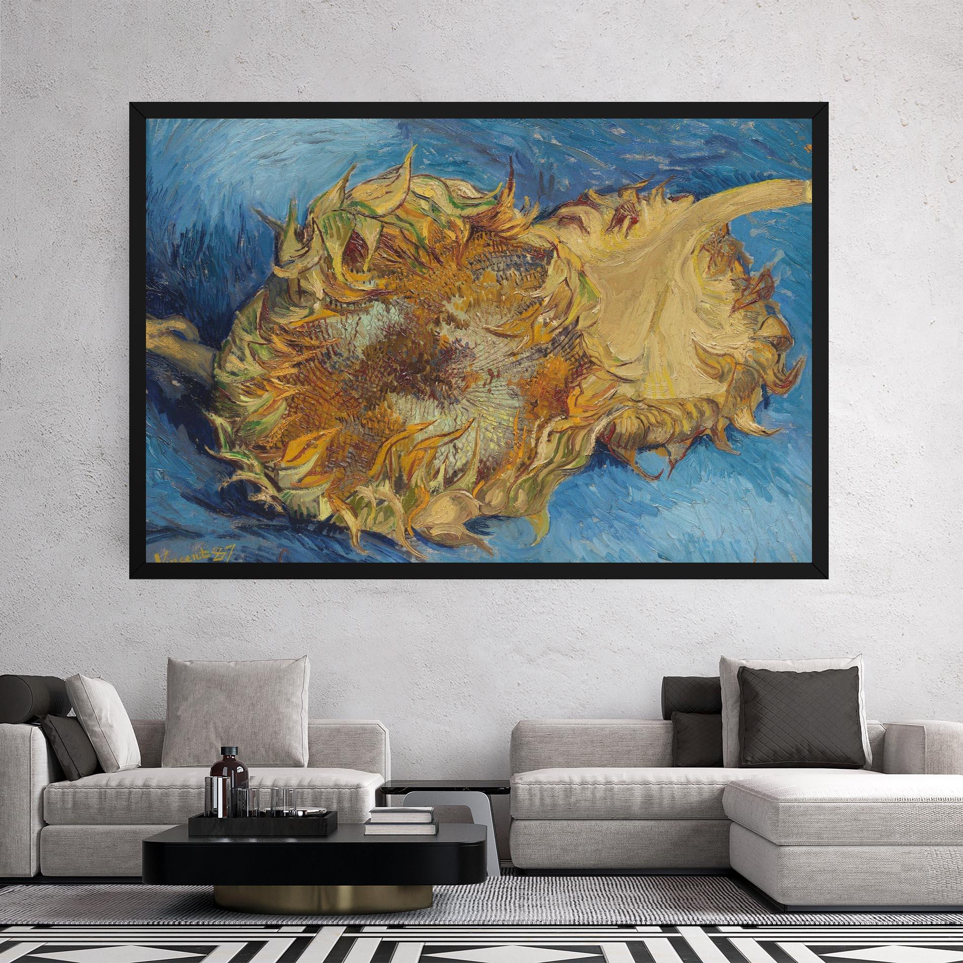 Vászonkép Sunflowers Van Gogh mockup 2