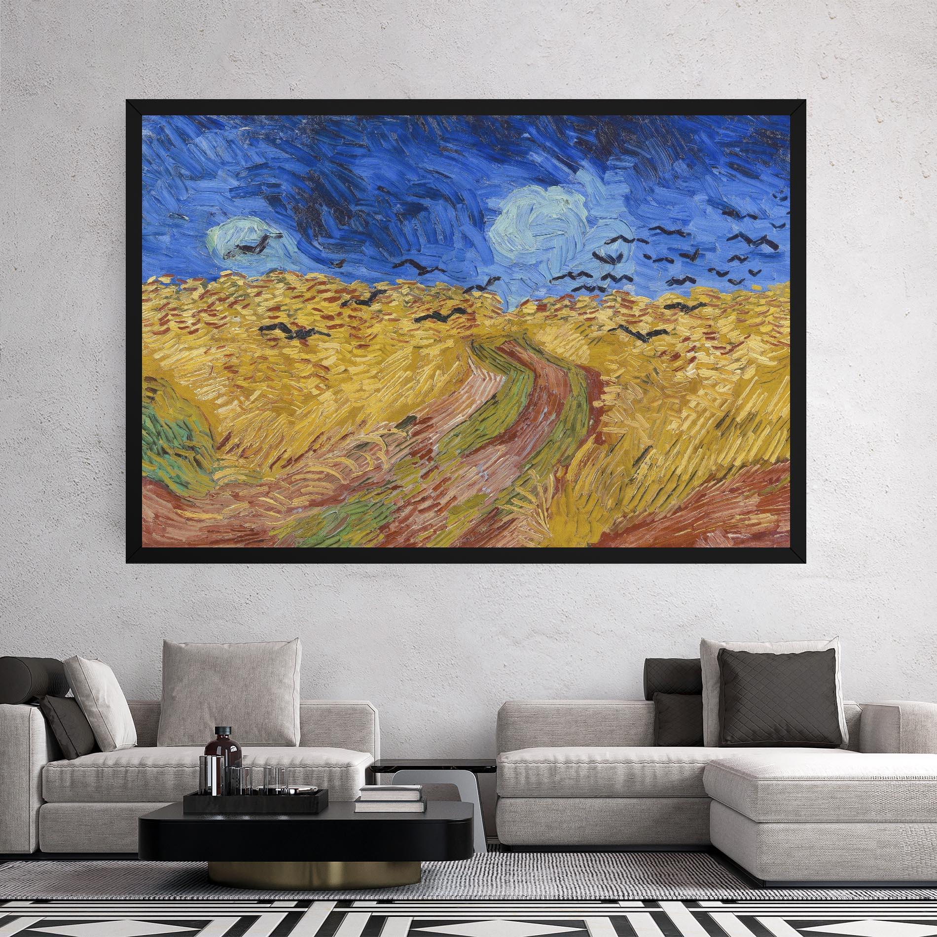 Vászonkép Wheatfield Crows mockup 2