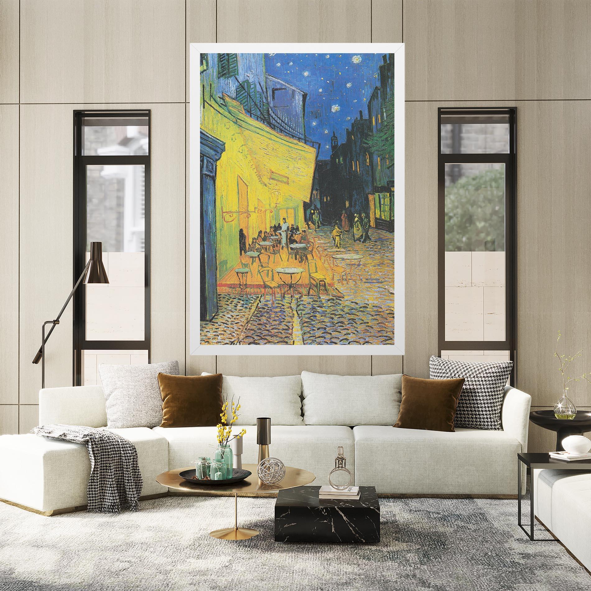 Vászonkép Cafe Terrace At Night mockup 2