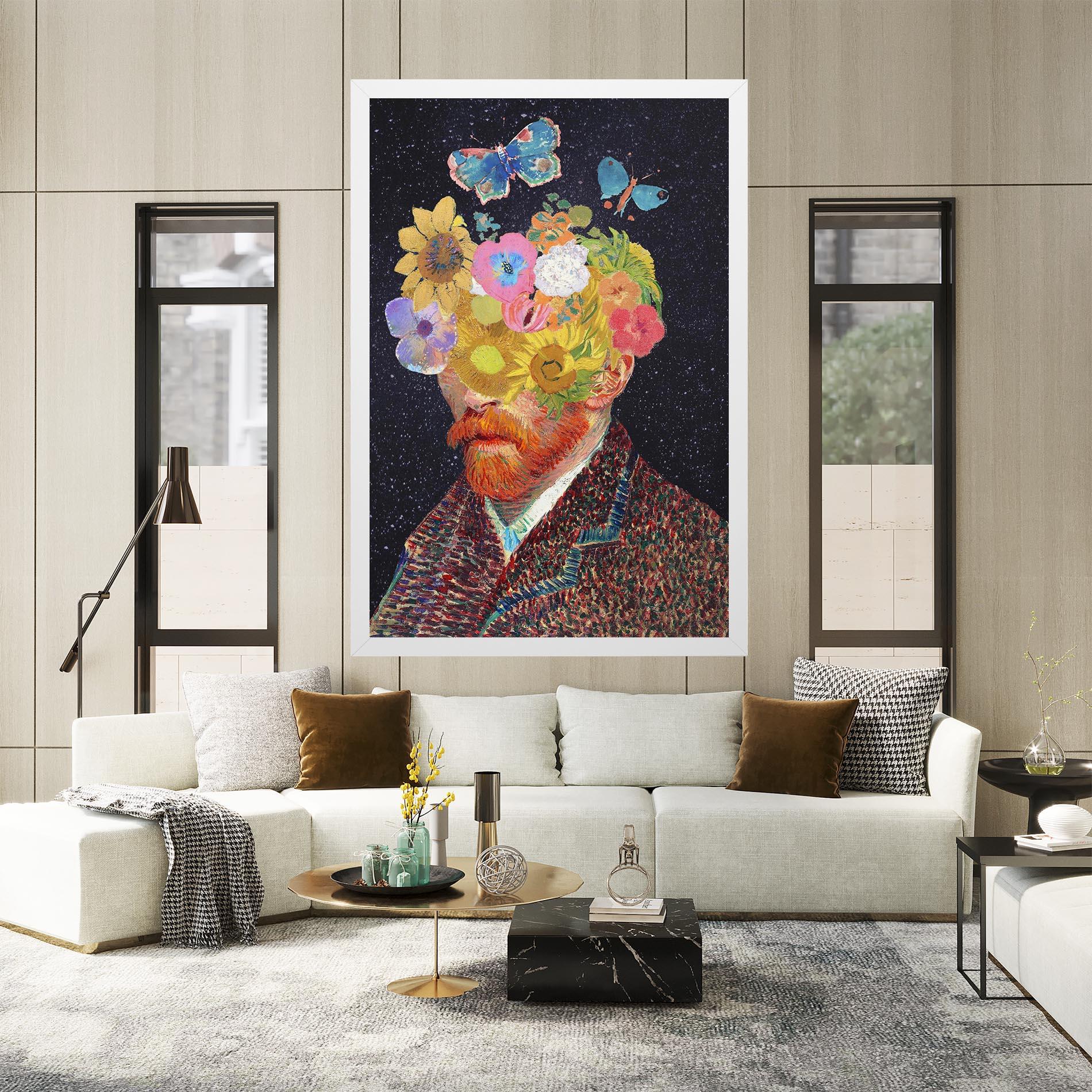 Vászonkép Flower Self Portrait mockup 2