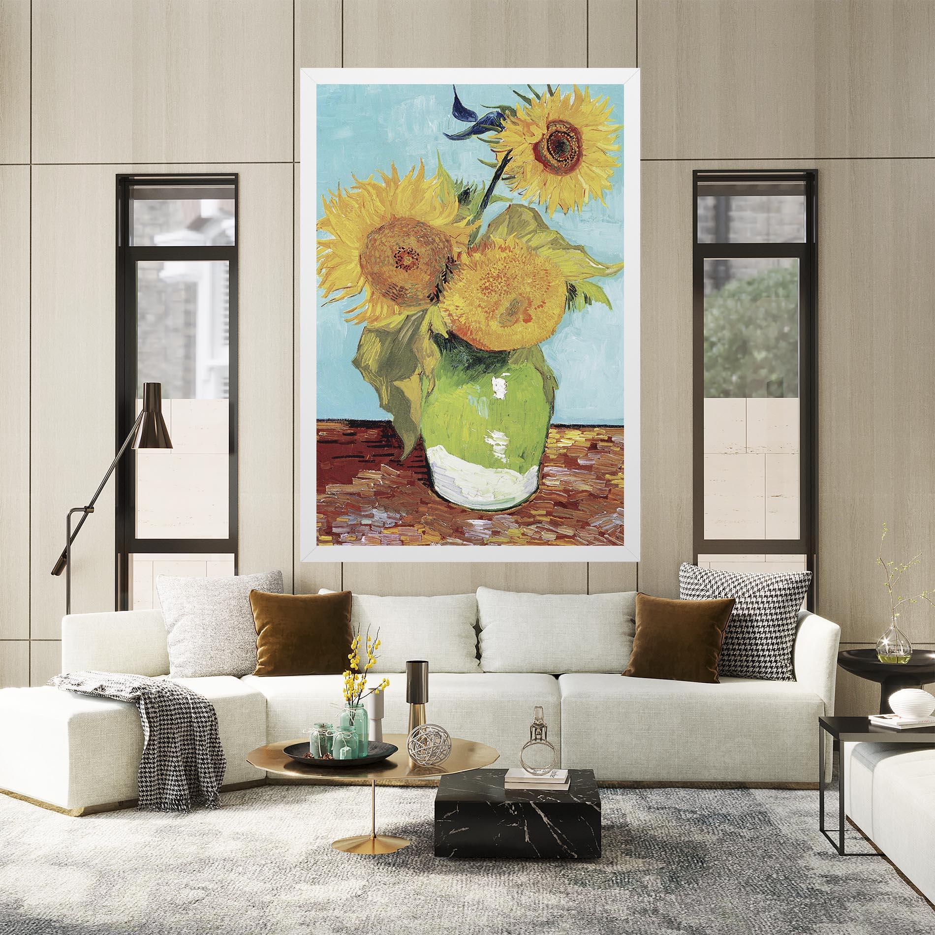Vászonkép Three Sunflowers mockup 2