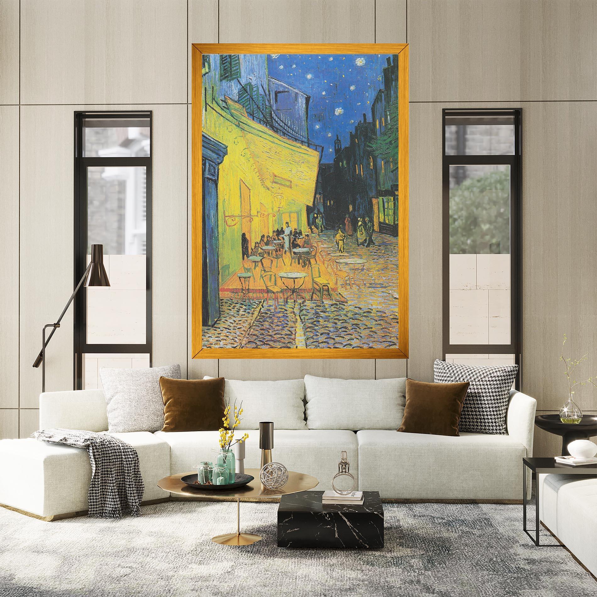 Vászonkép Cafe Terrace At Night mockup 2